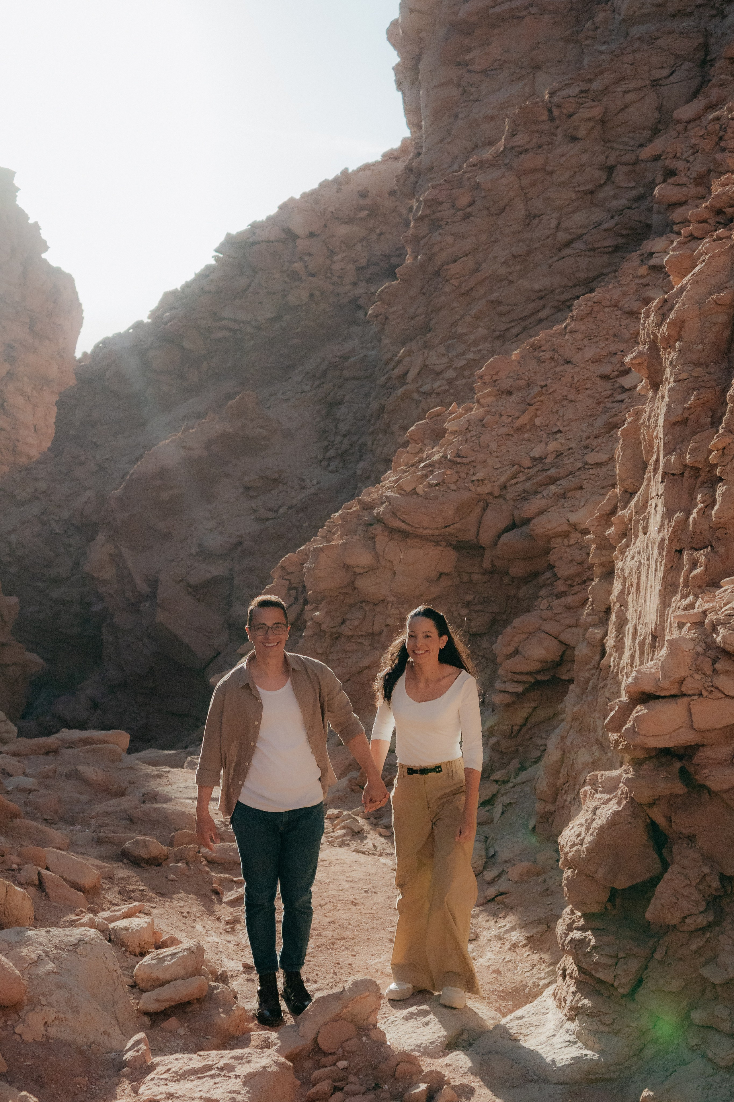 Sessão casual no Vale dos Cogumelos. Fotógrafo em San Pedro de Atacama