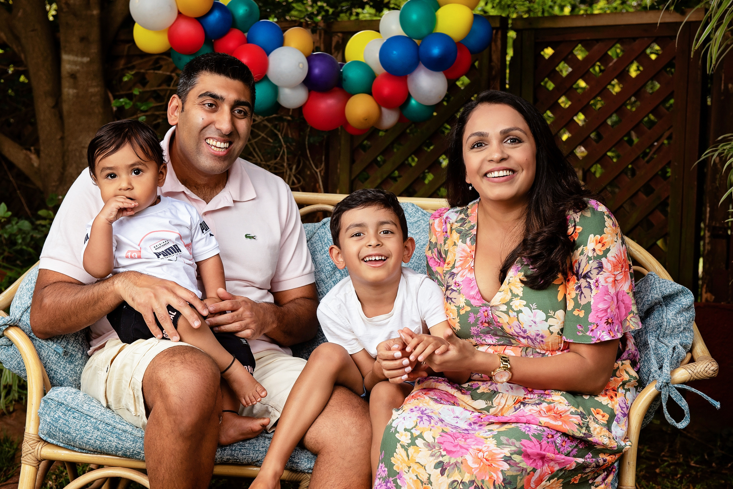 family birthday photo shoot father mother 1 year brother Nairobi Kenya 