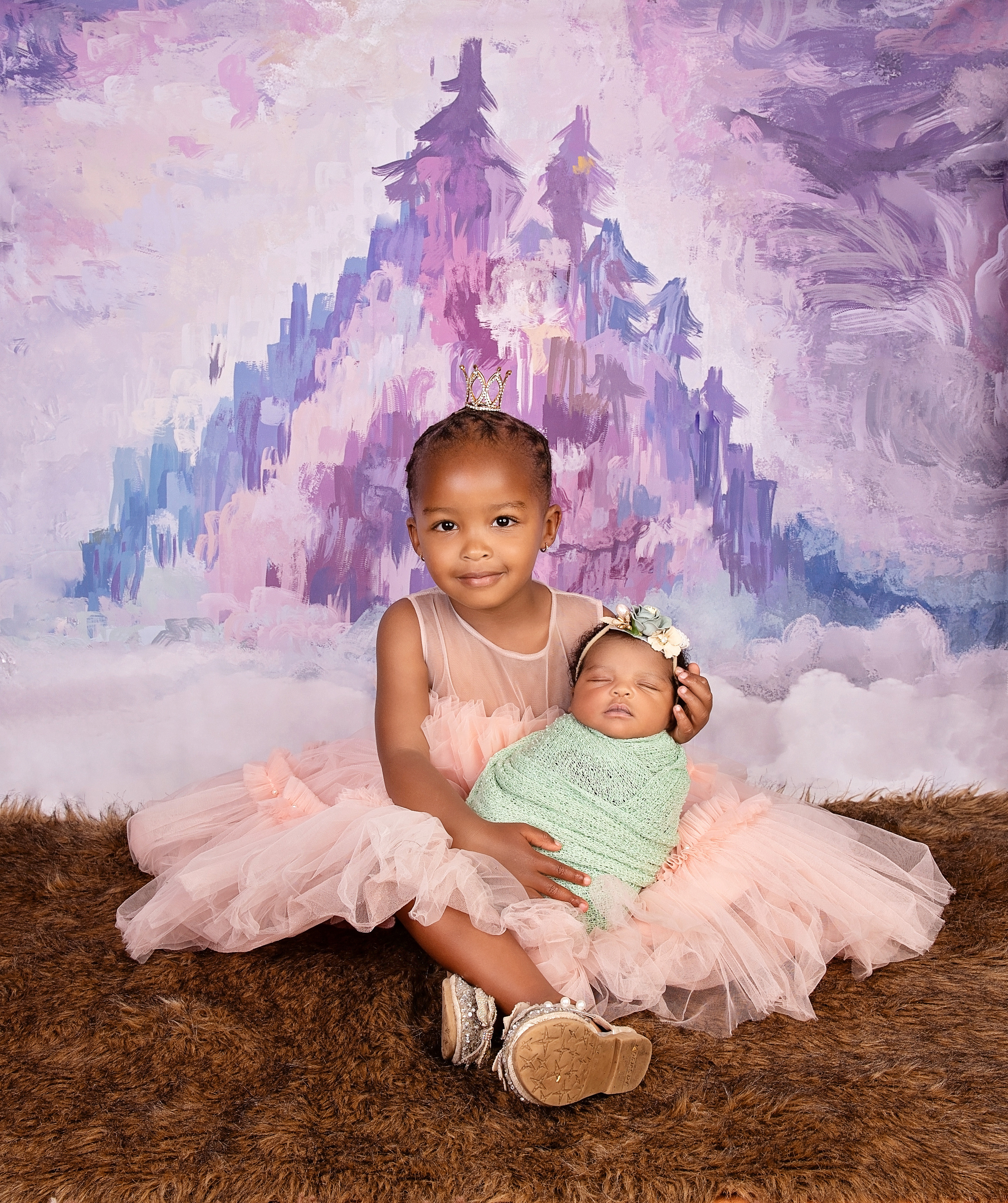 Black girls newborn baby photo shoot Nairobi Kenya