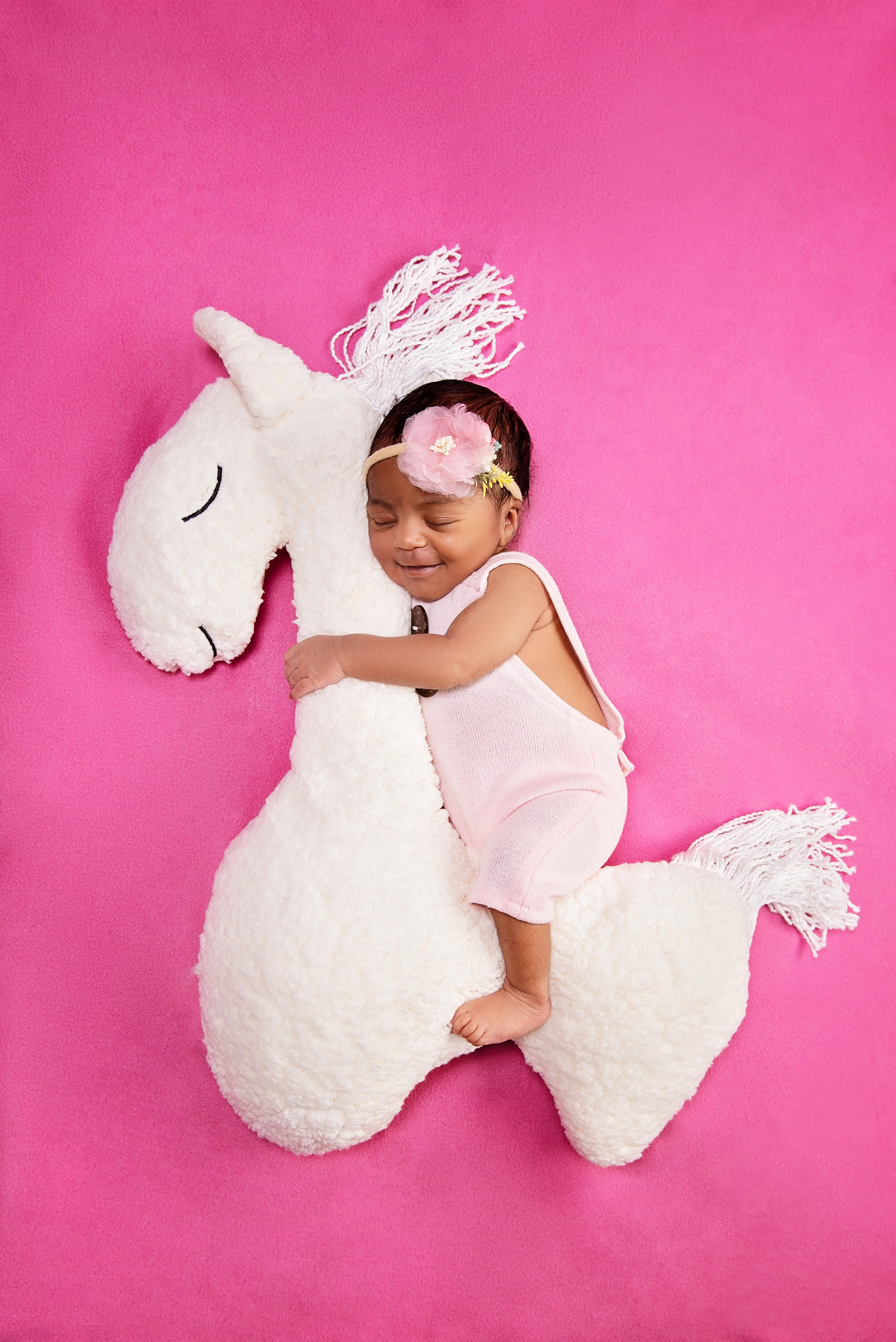 Amazing 6 days photo baby girl on horse newborn photography Mombasa Nairobi Kenya 
