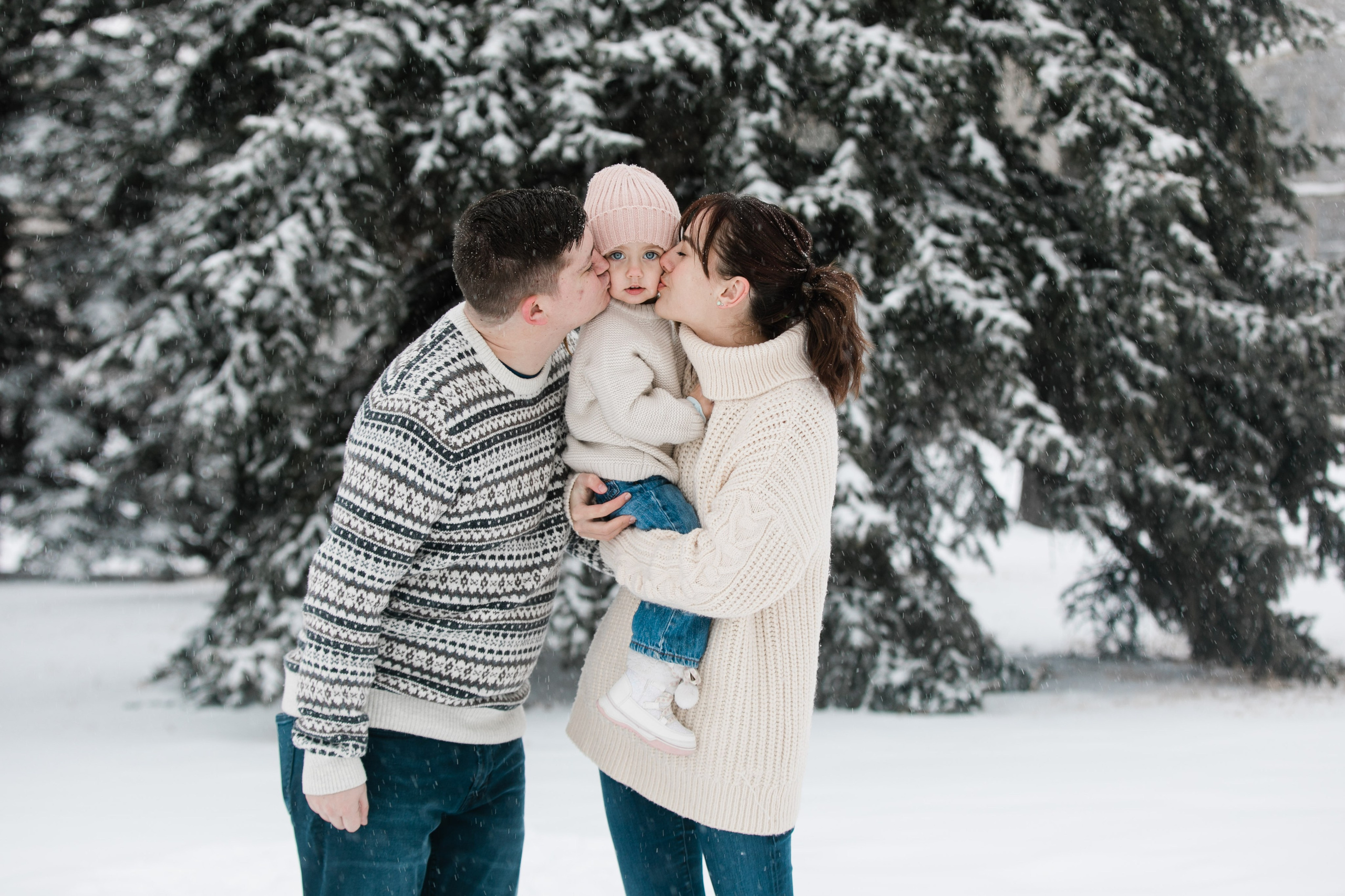 Zacher Winter Family Photos. Fotografía accesible en Calgary