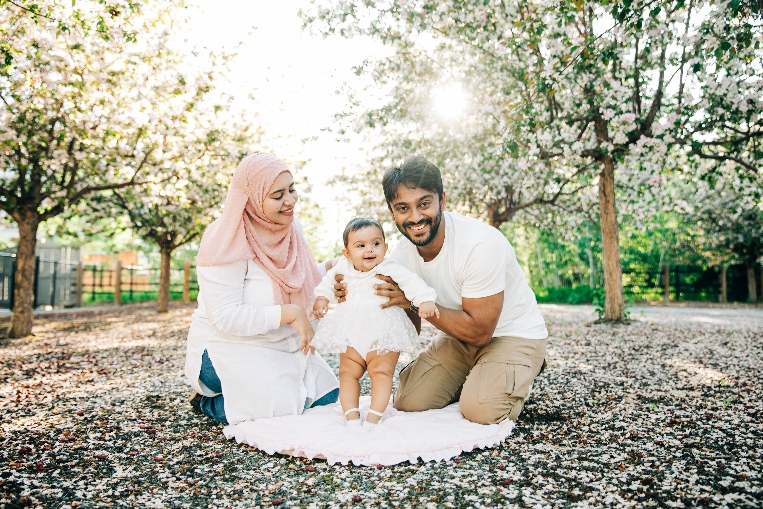 Nabeel Family Cherry Blossoms. Fotografía accesible en Calgary
