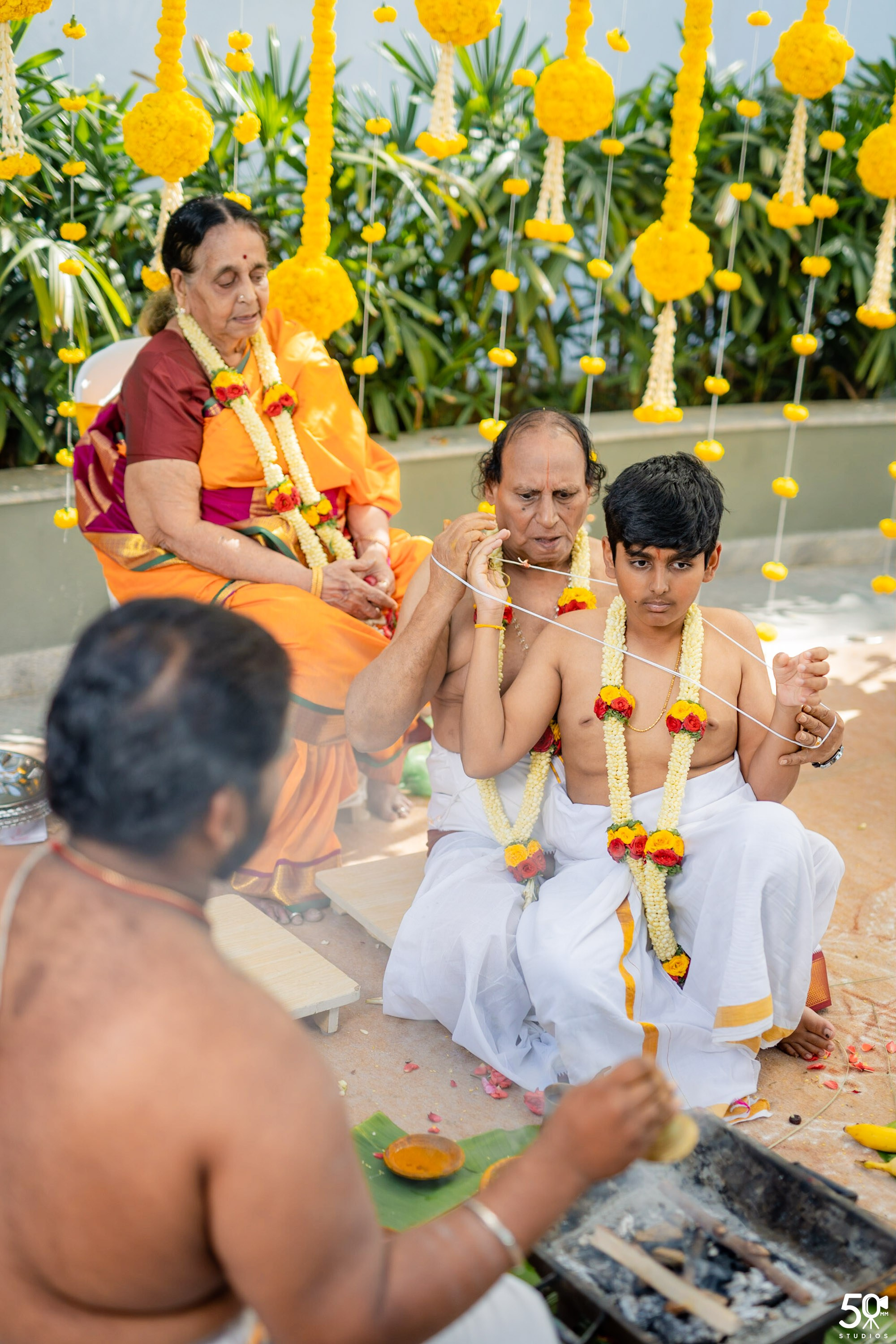 SANJAY AND SAKETH UPANAYANA. 50mm STUDIOS