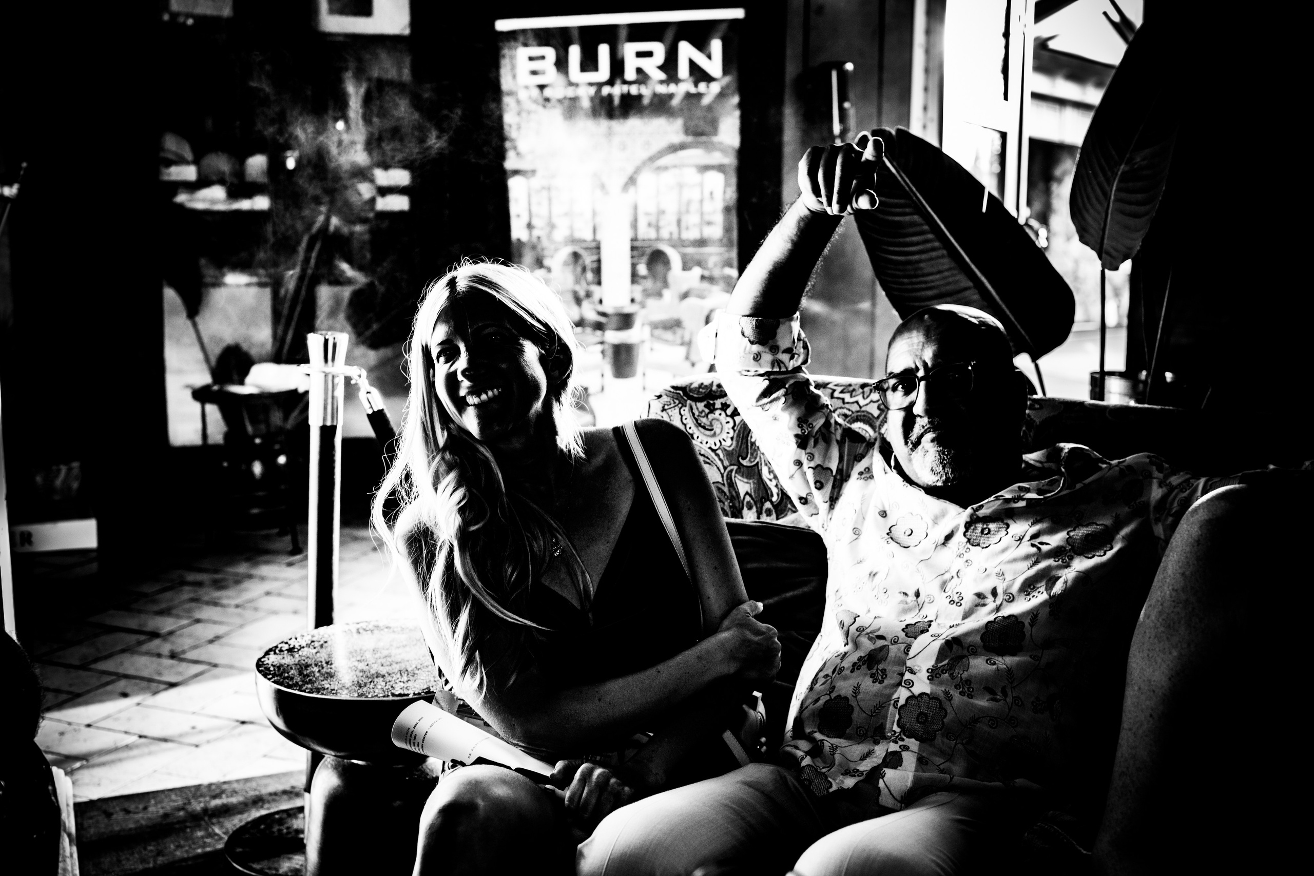 Burn Black and White Series. Out and About 239