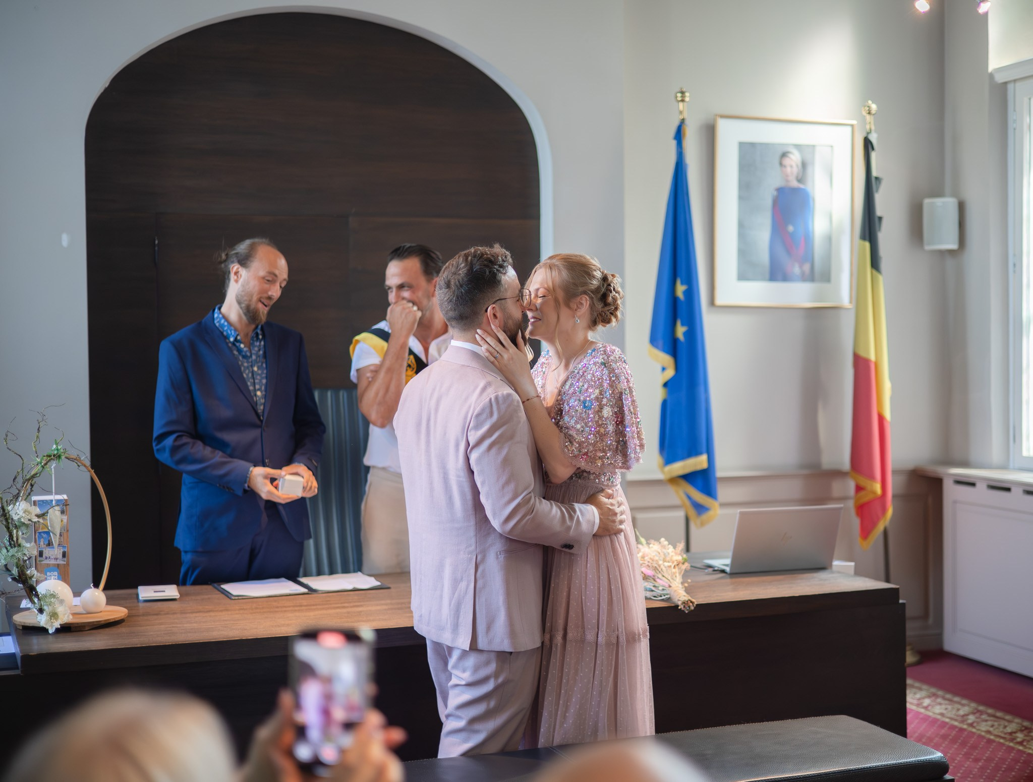 Emotionele geloften tijdens het huwelijk van Eva en Johan - Kapture Fotografie