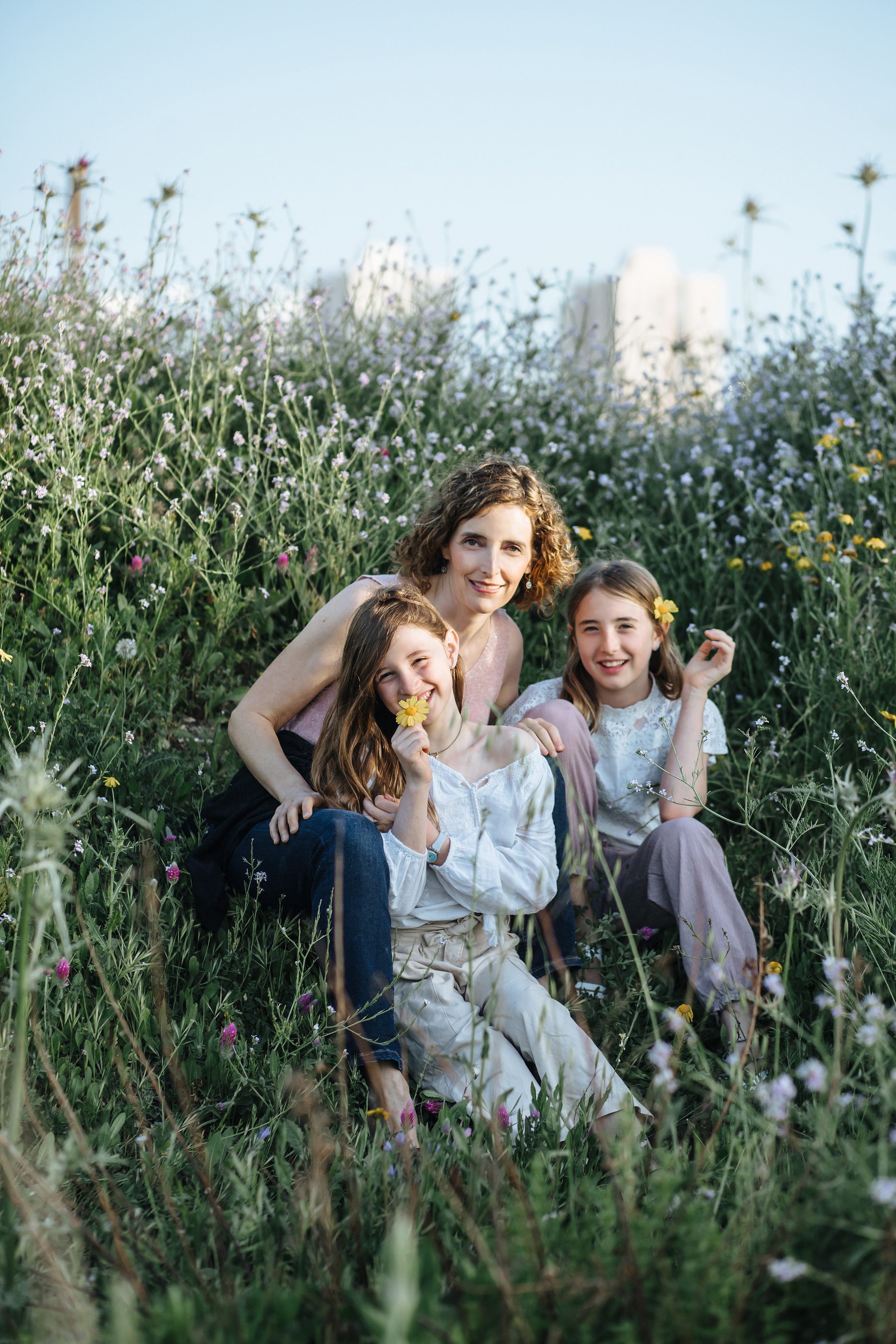 Family walk at Tel Shikmona. Family photographer in Israel