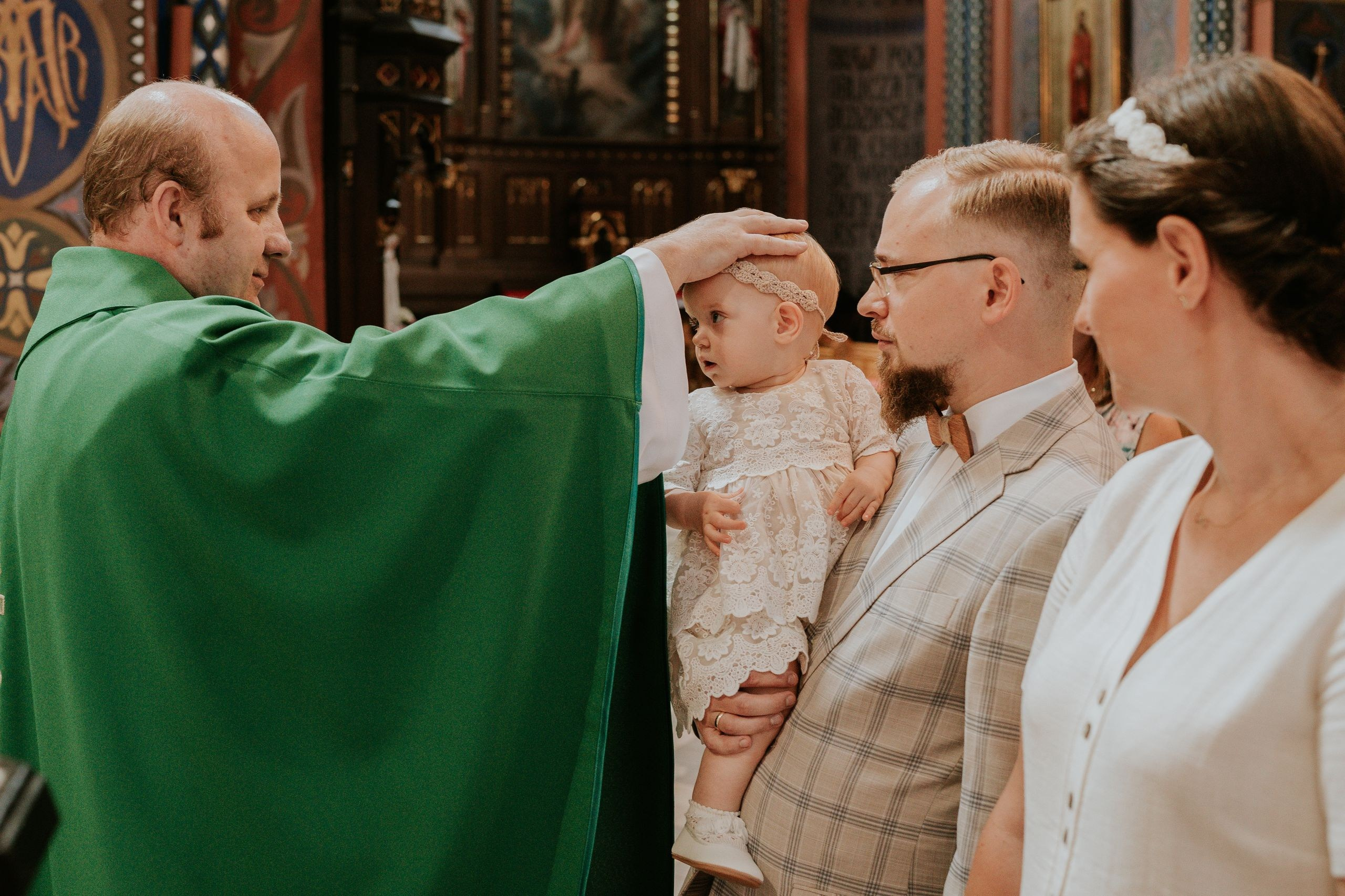 Chrzest Święty Marcelina i Adam. Michał Kaźmierczyk - Fotograf