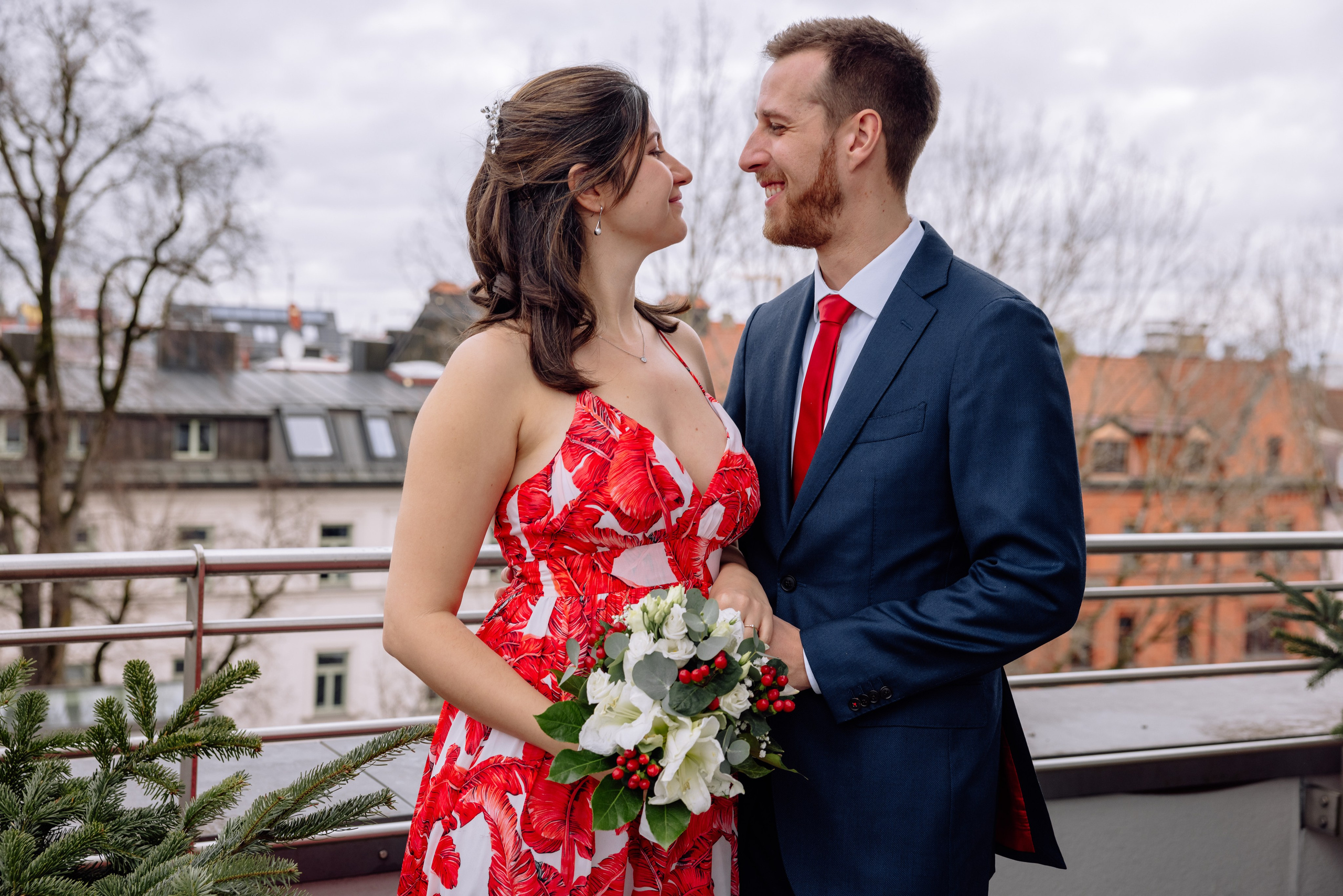 Warme Winterhochzeit in München - Standesamt Ruppertstraße. Hochzeitsfotograf München Taufe Familienfotograf Tanja Mauke