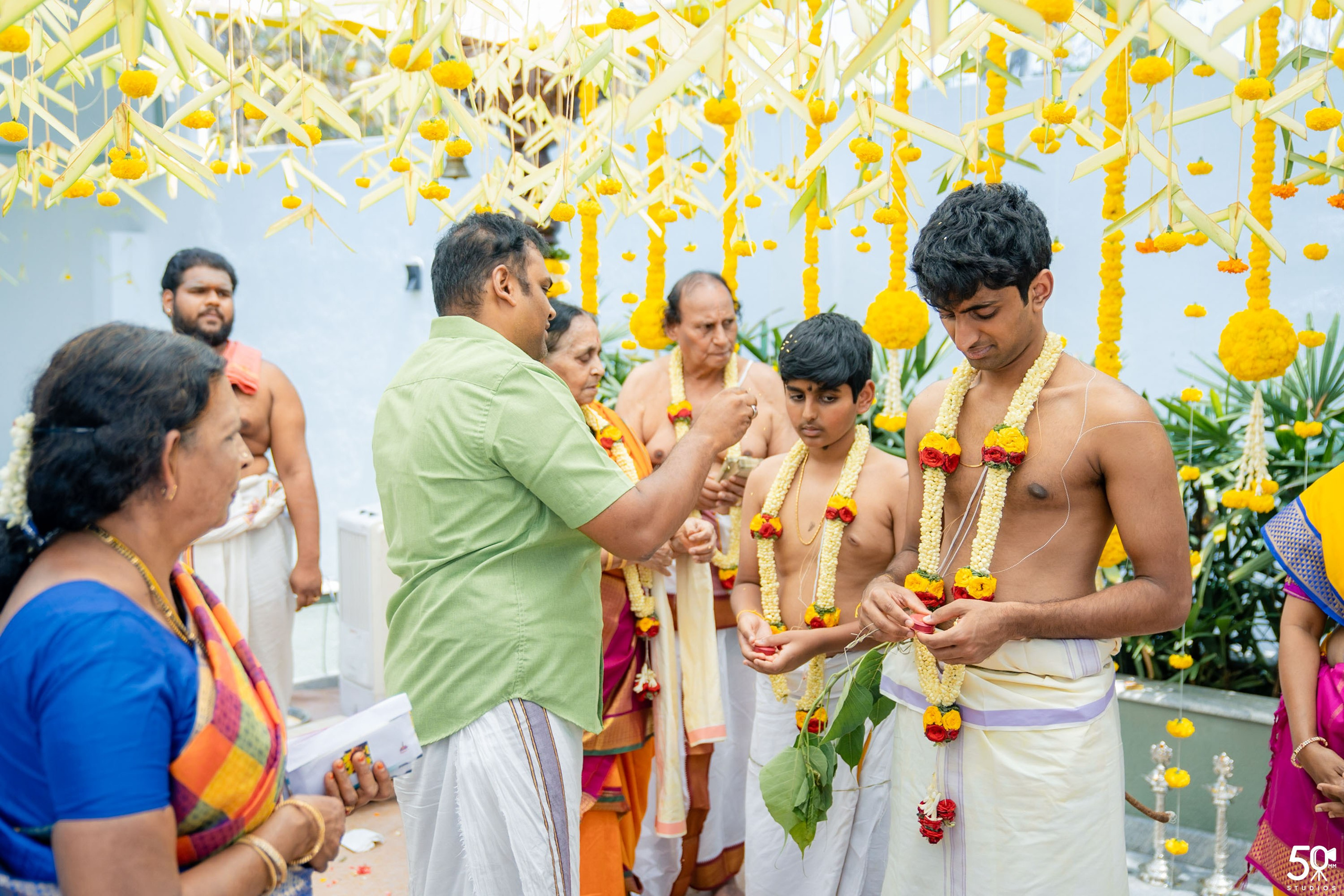 SANJAY AND SAKETH UPANAYANA. 50mm STUDIOS