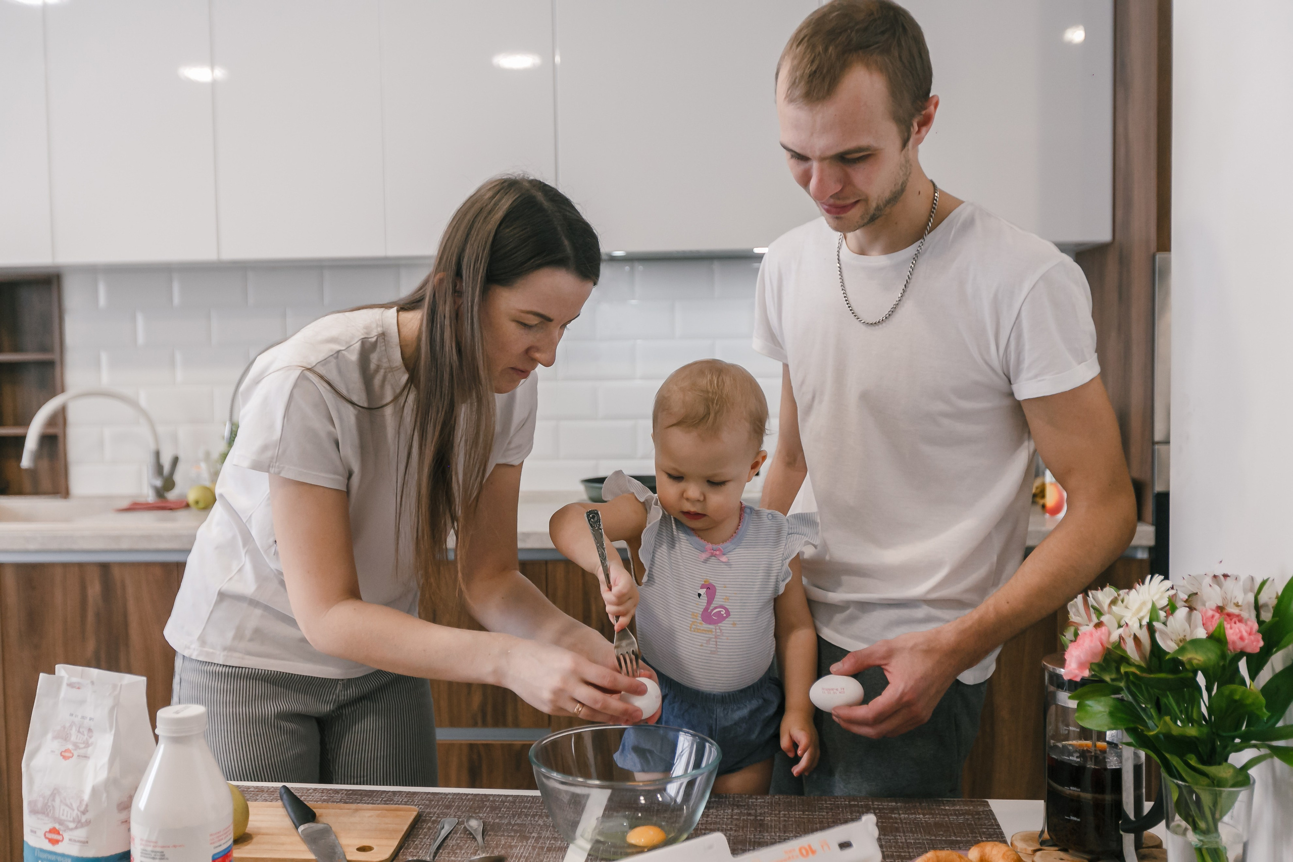 Cocinando mañana con toda la familia