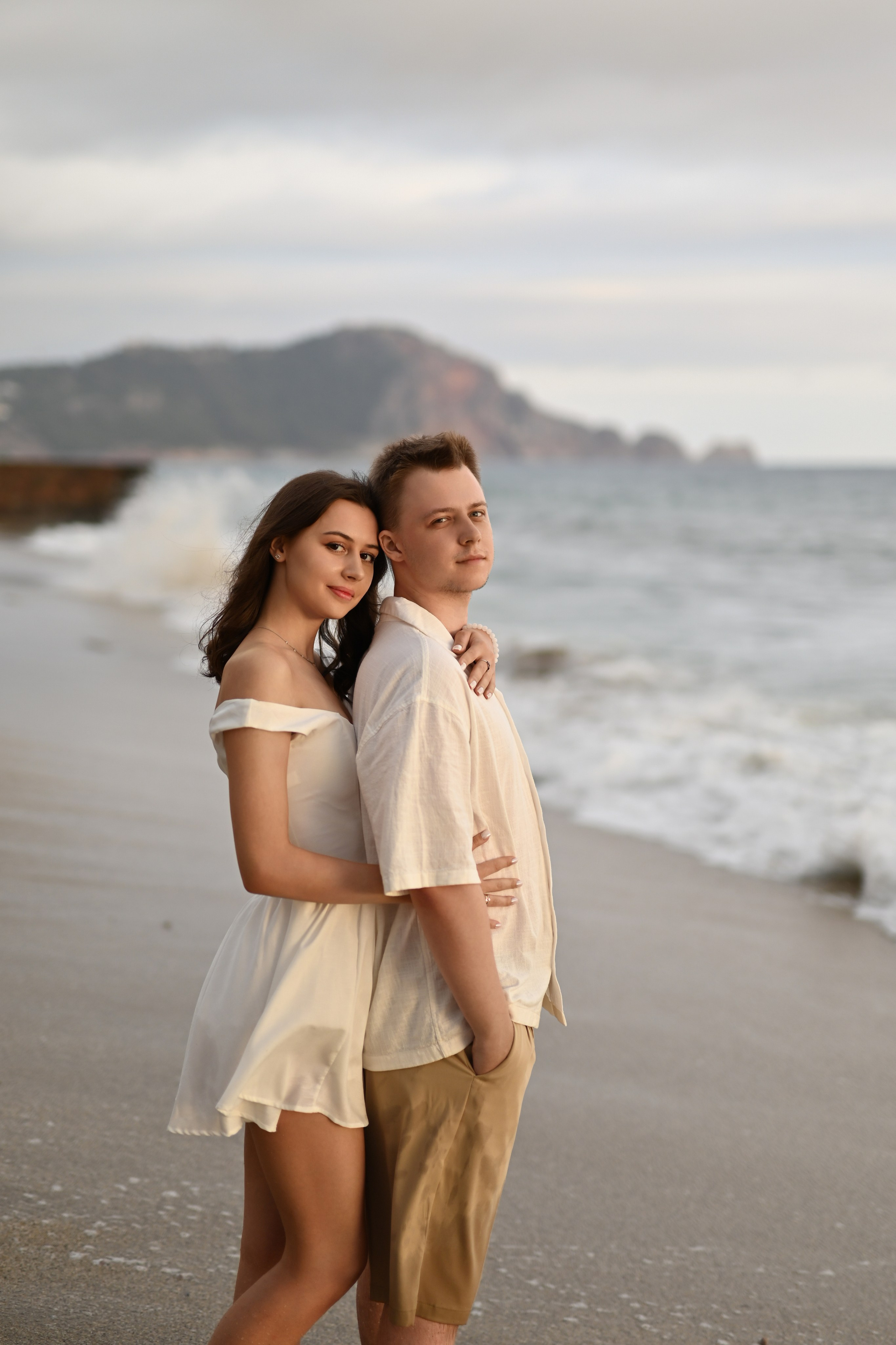 Love story на пляже Клеопатра. Фотограф в Алании (Аланье), Сиде, Манавгате. Турция