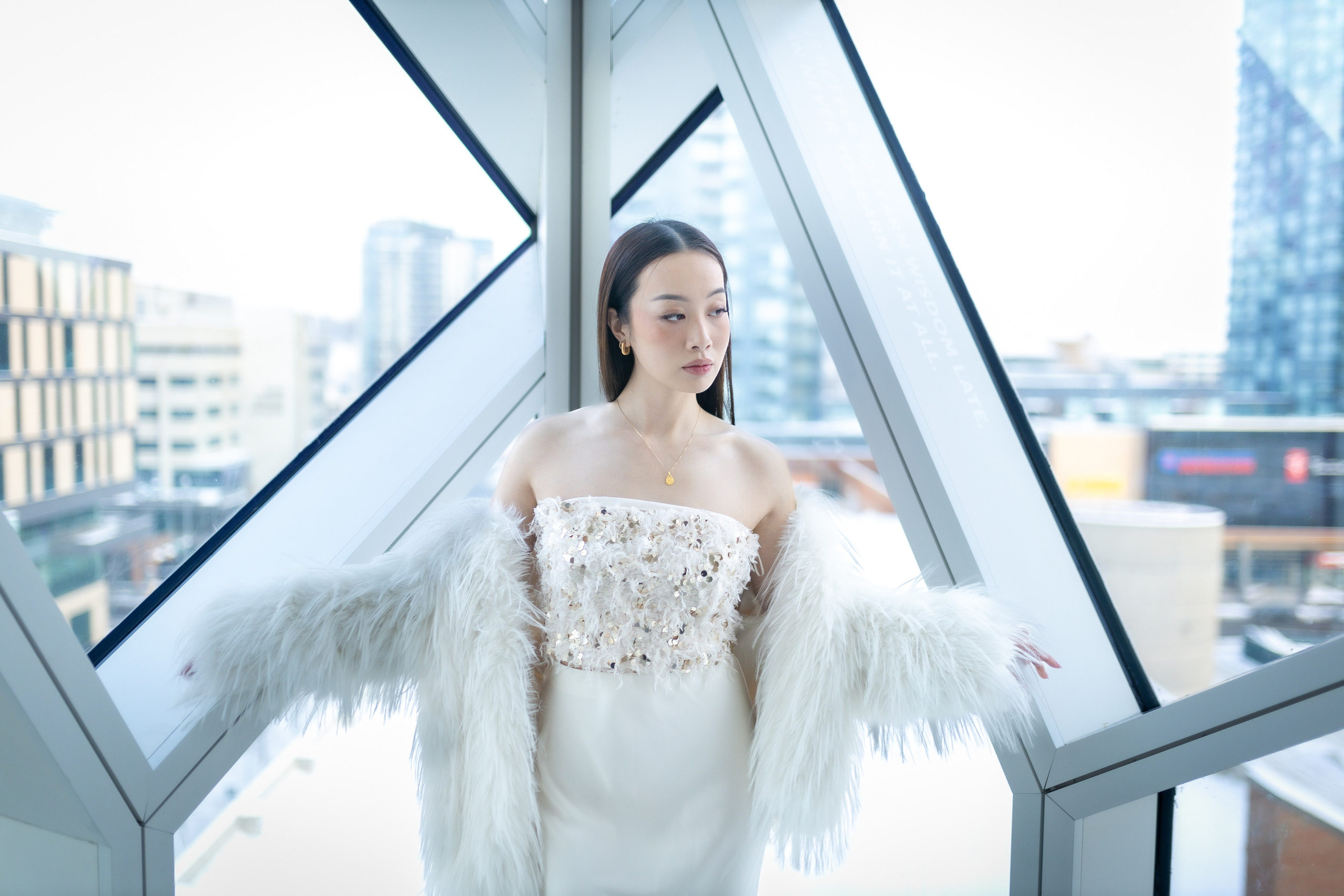 Elegant Moments: Alvina Phan Photo Session. ProFly.club — Professional aerial filming in Calgary