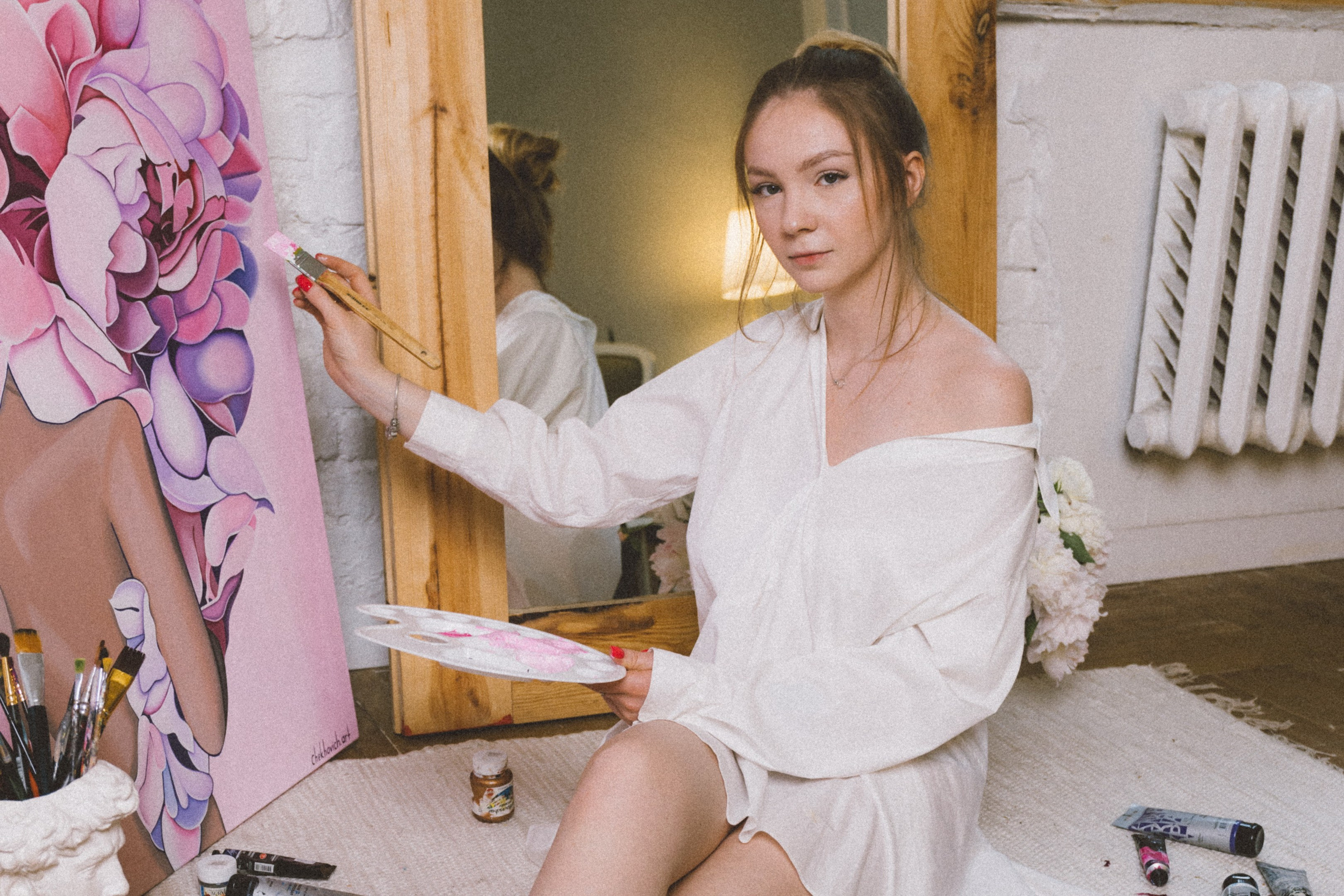 Алеся-фотосессия для художника. Фотограф Анна Кучерявая | Свадьбы и мероприятия в Дубае