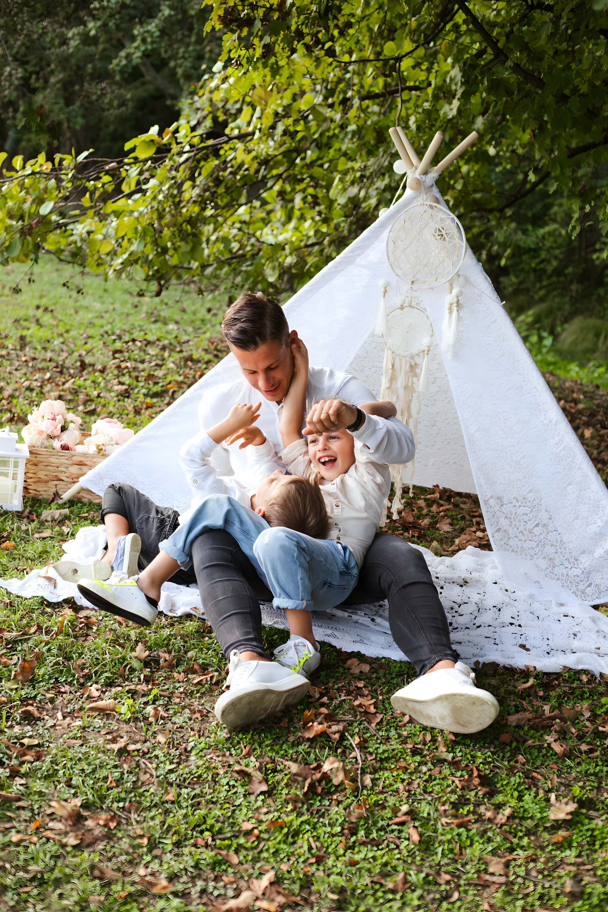 Maggie e la sua bellissima famiglia. Luci e Capricci Photography