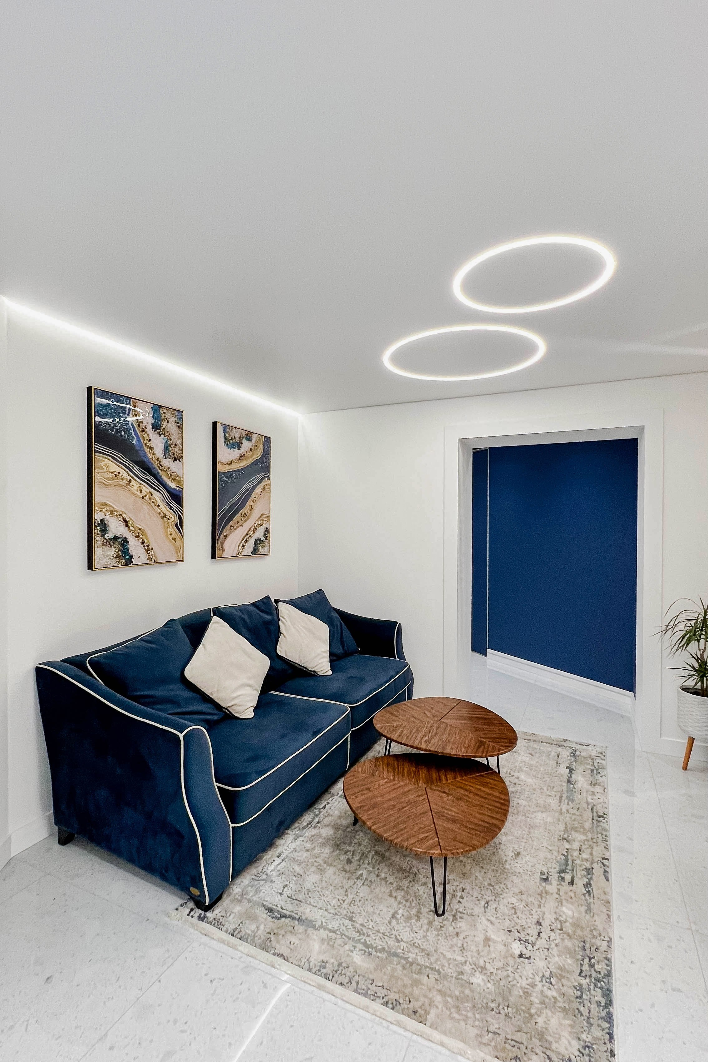 The apartment is in a modern style. Fotograf Dmitrii Donets