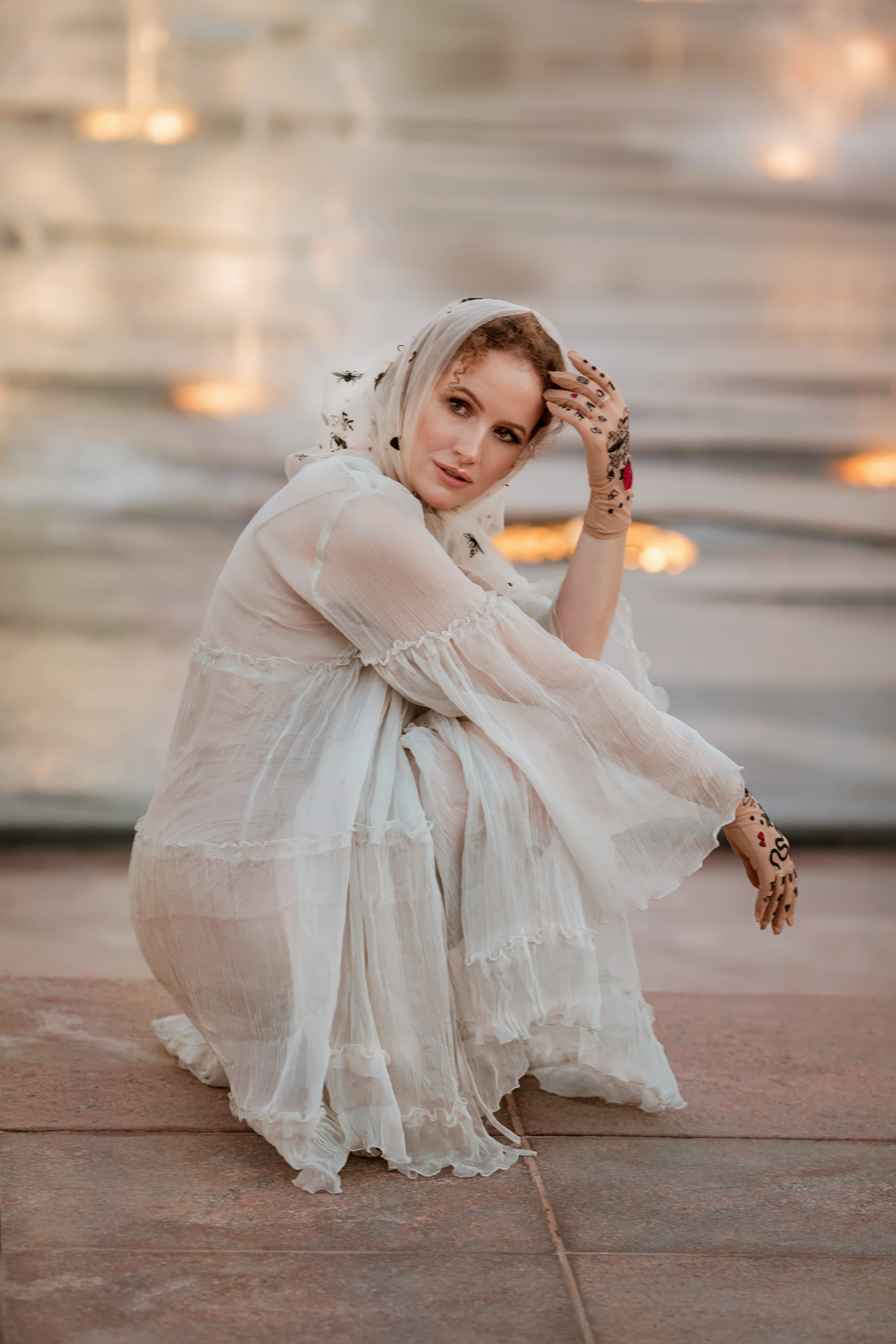 Luda. Evening on the fountain alley. Портретний та весільний фотограф Надія Онода