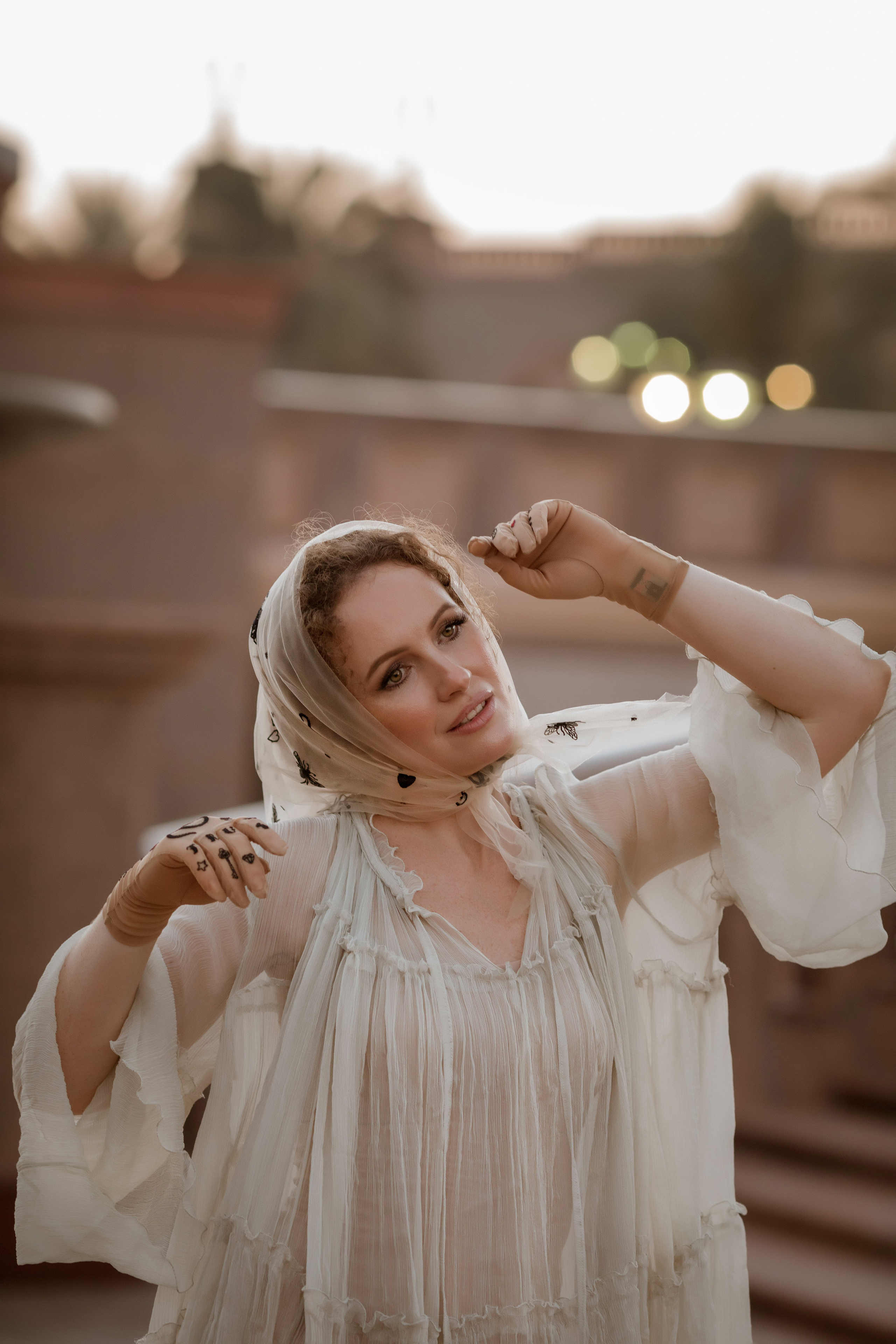 Luda. Evening on the fountain alley. Портретний та весільний фотограф Надія Онода