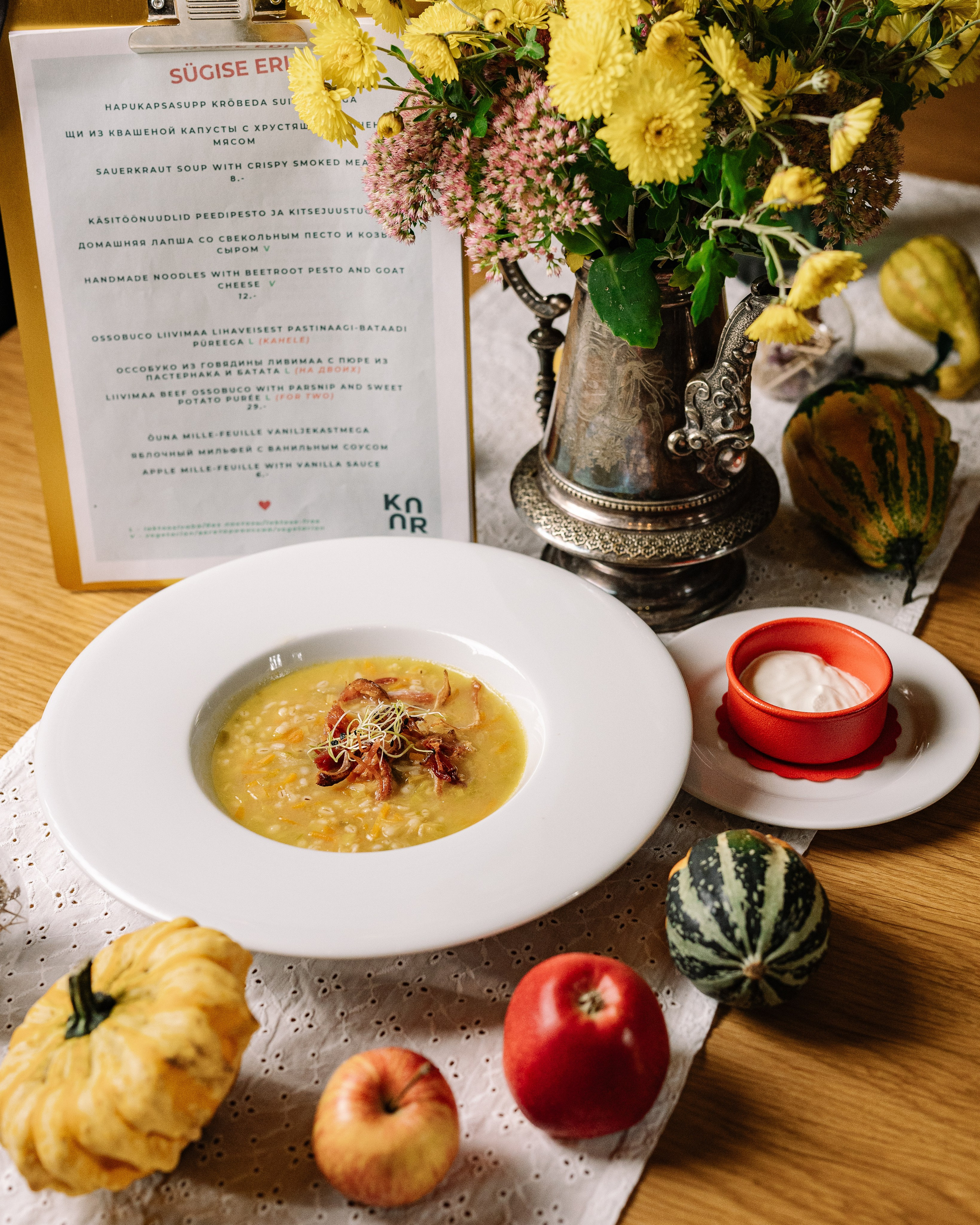 Food Photography Kohvik Kaar Autumn Menu 2025. Jelizaveta Gross - reportaaži- ja portreefotograaf Narvas