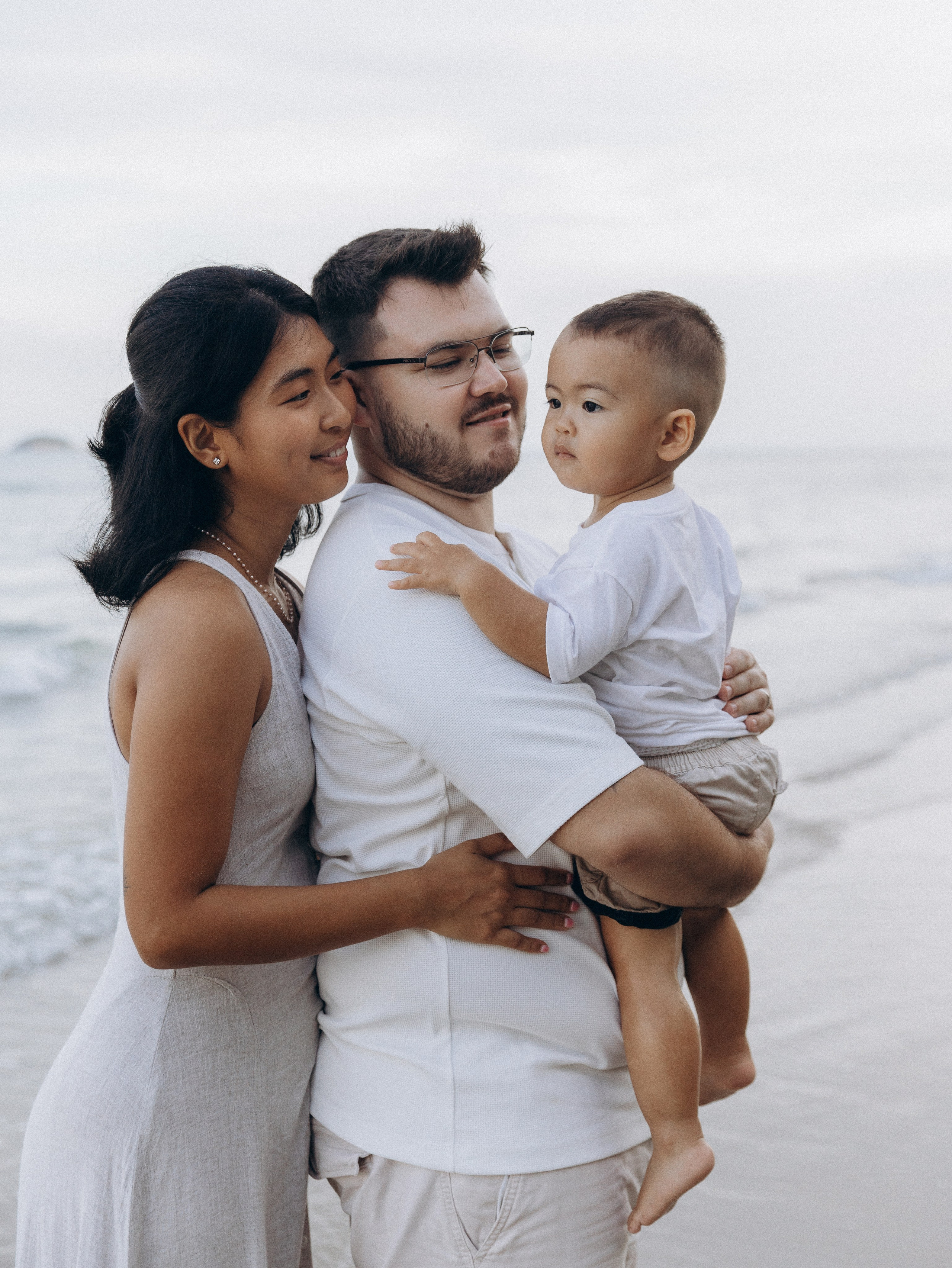 At the beach. Family and wedding photographer in Bangkok, Thailand