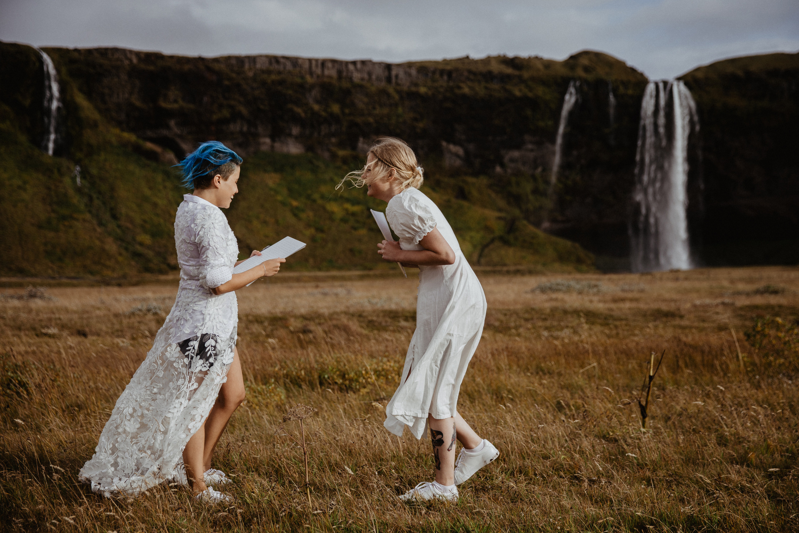 LGBT elopement in Iceland. Iceland elopement photographer & videographer