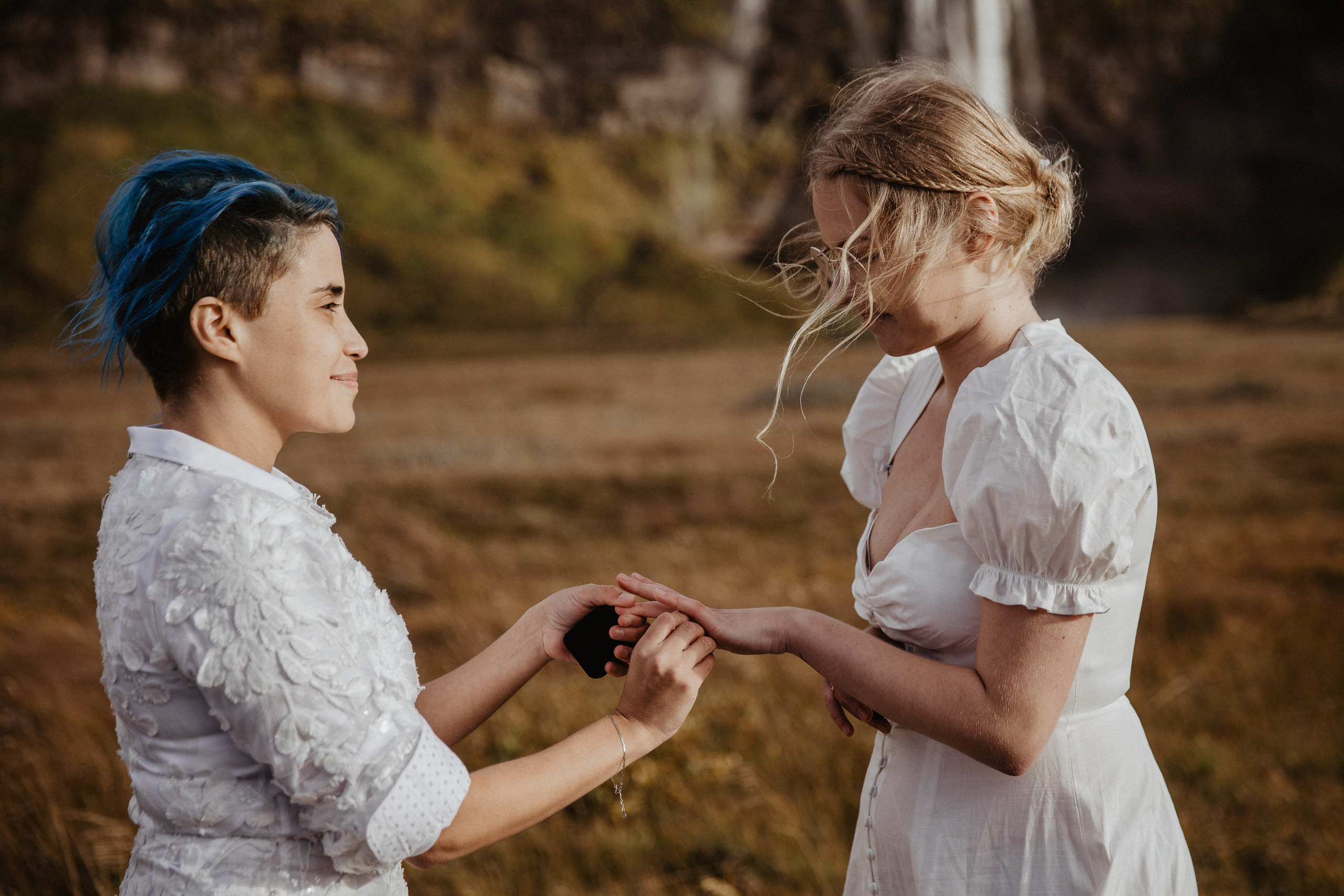 LGBT elopement in Iceland. Iceland elopement photographer & videographer