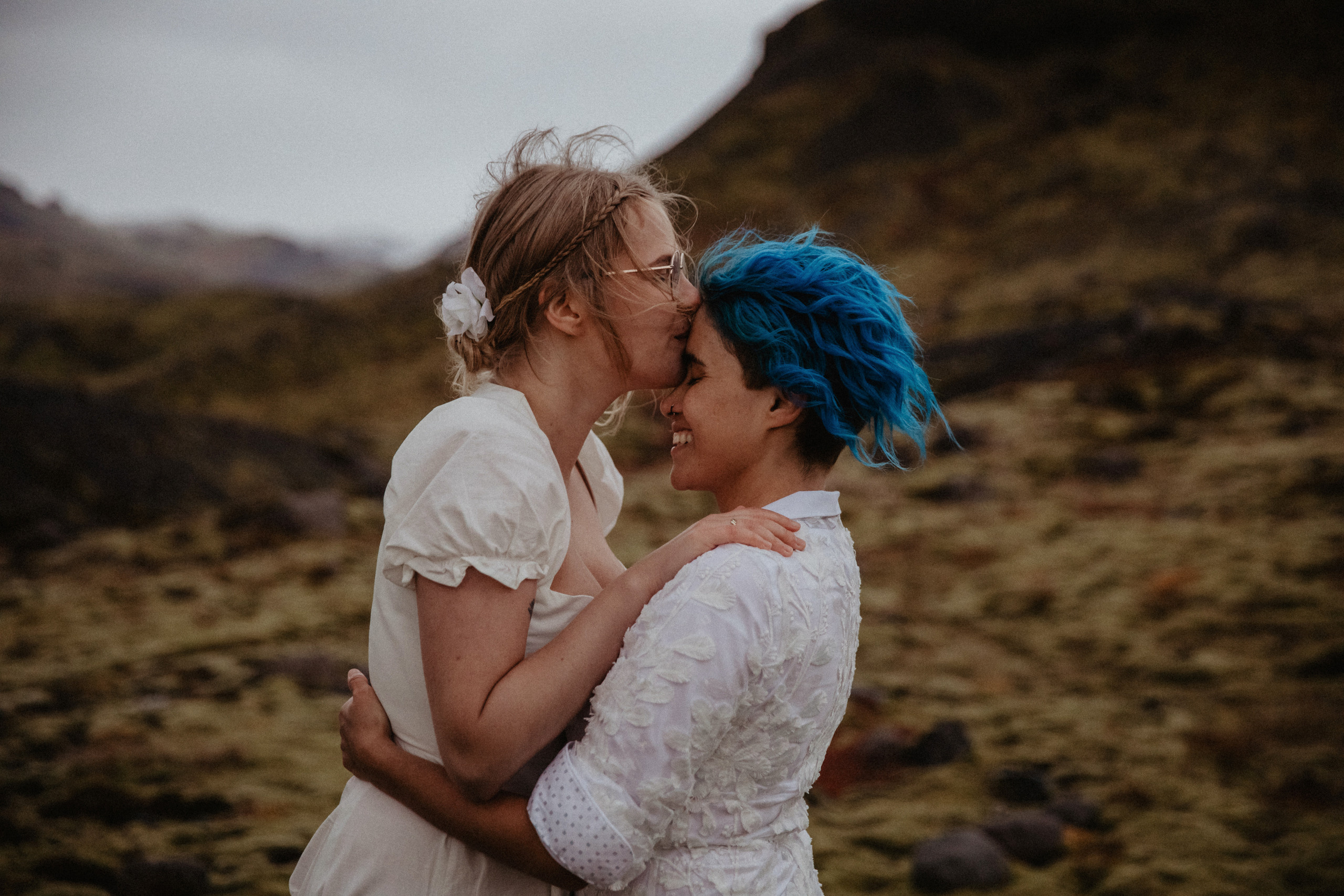 LGBT elopement in Iceland. Iceland elopement photographer & videographer