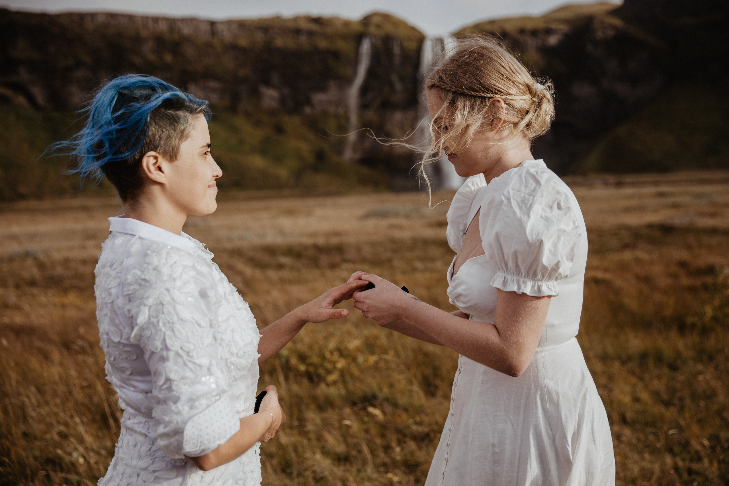LGBT elopement in Iceland. Iceland elopement photographer & videographer