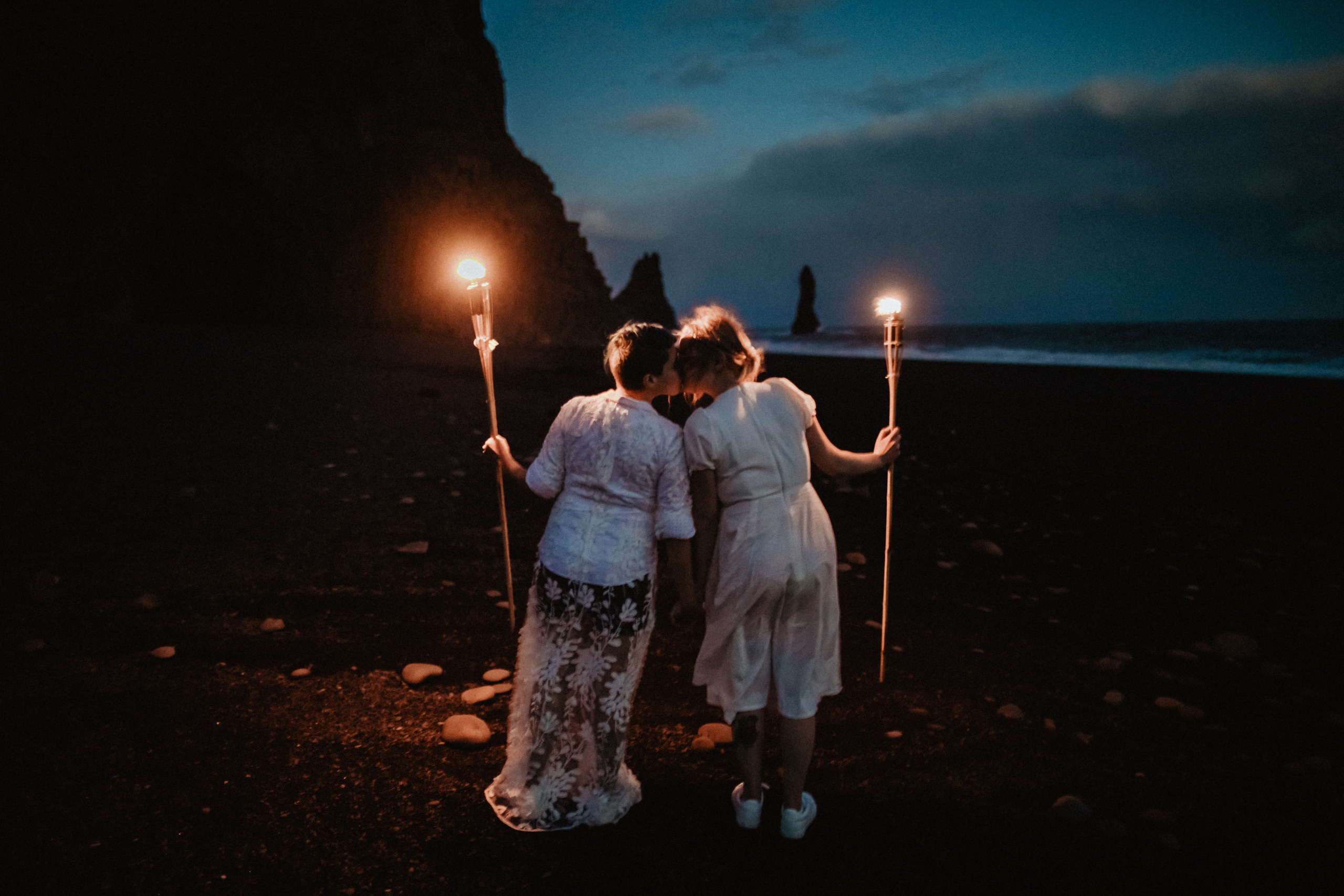 LGBT elopement in Iceland. Iceland elopement photographer & videographer