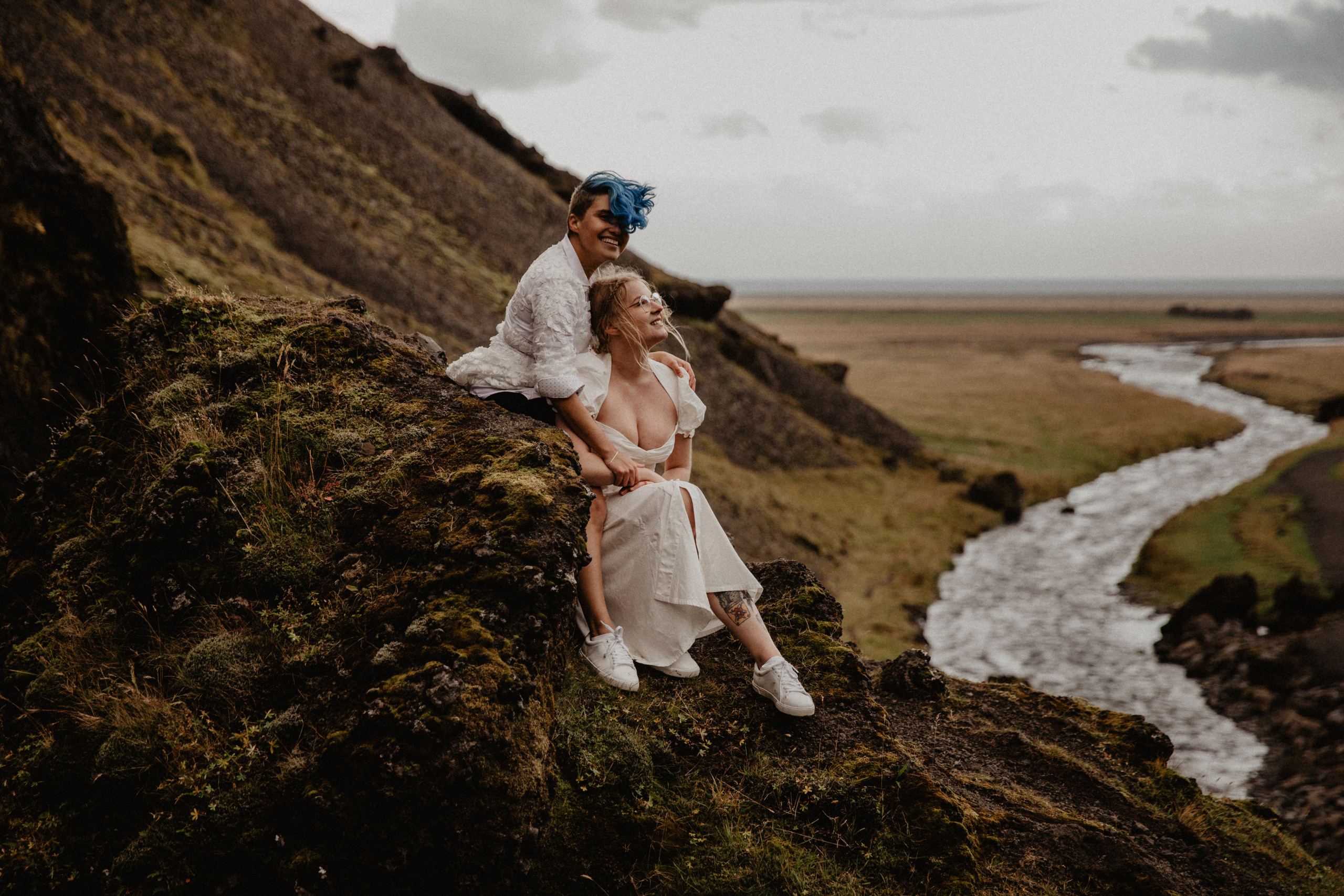LGBT elopement in Iceland. Iceland elopement photographer & videographer