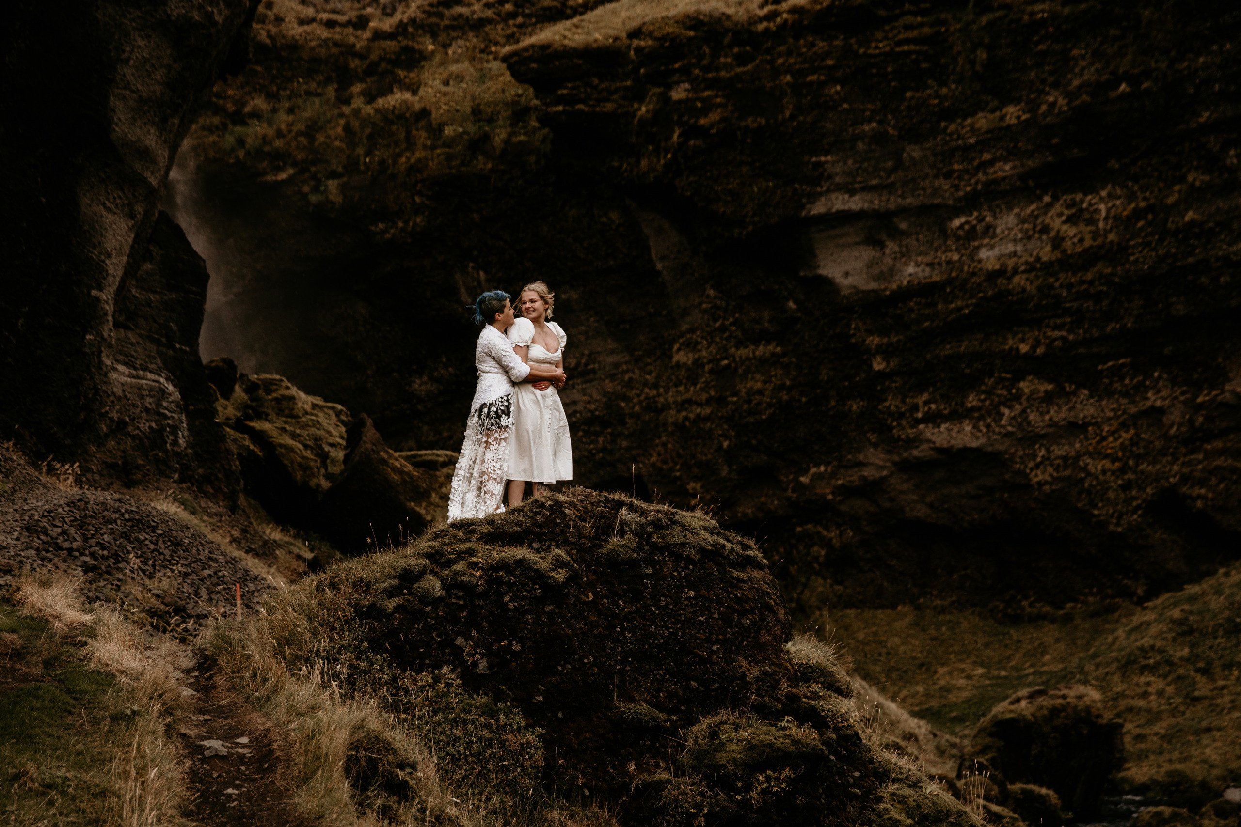 LGBT elopement in Iceland. Iceland elopement photographer & videographer