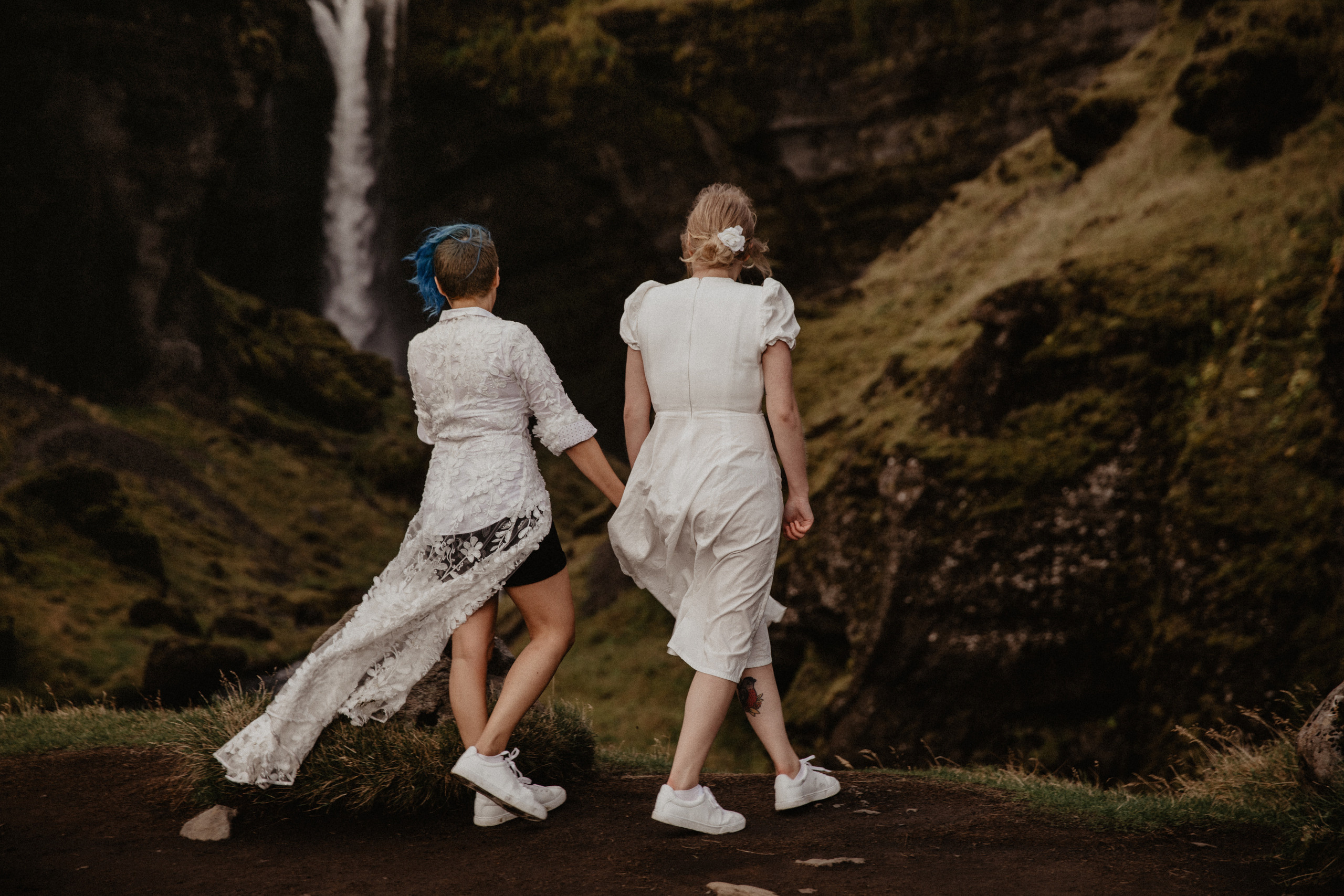 LGBT elopement in Iceland. Iceland elopement photographer & videographer