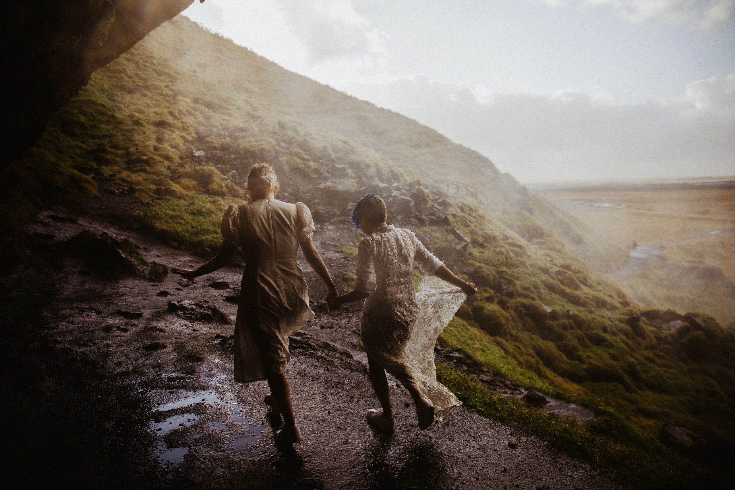 LGBT elopement in Iceland. Iceland elopement photographer & videographer