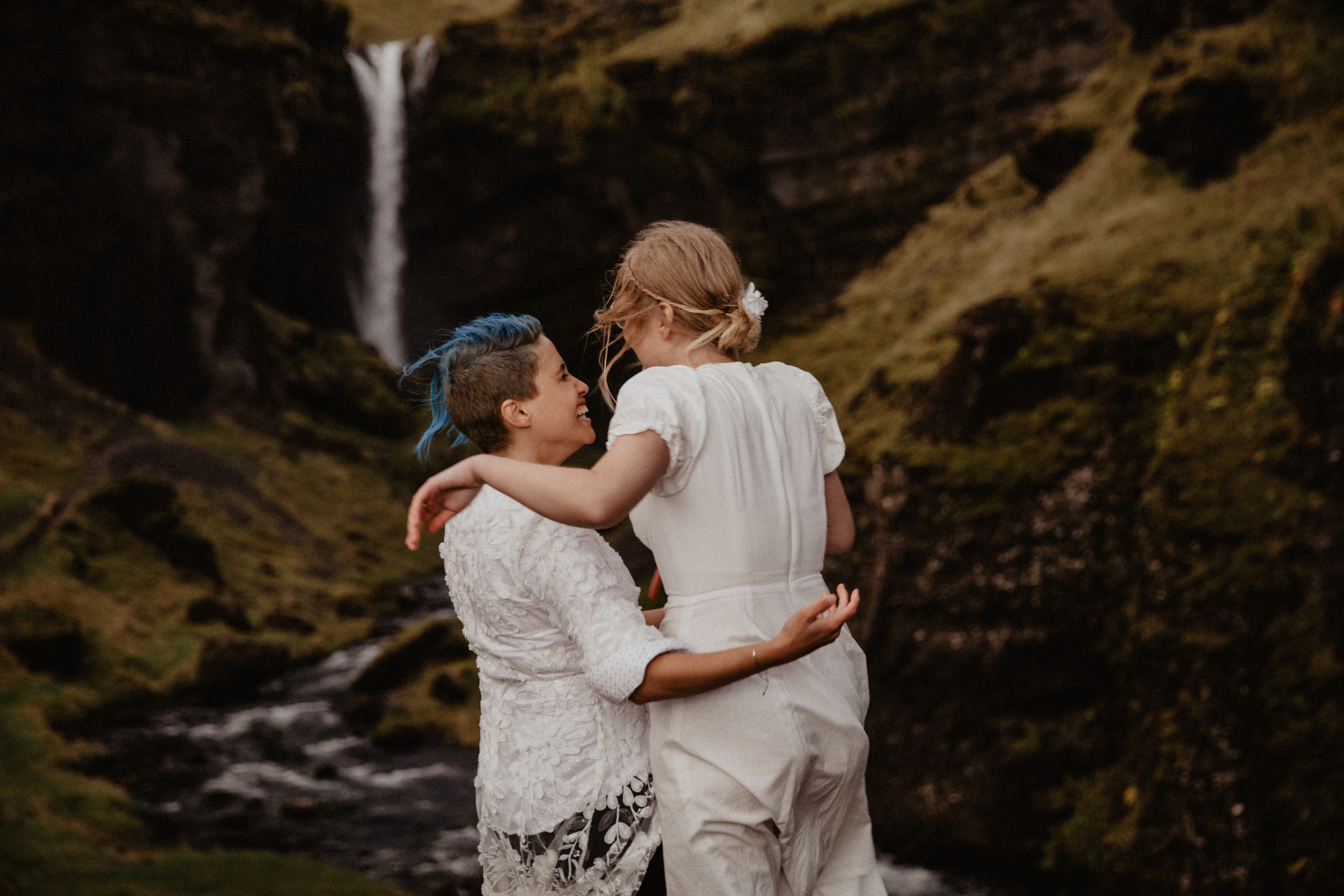 LGBT elopement in Iceland. Iceland elopement photographer & videographer
