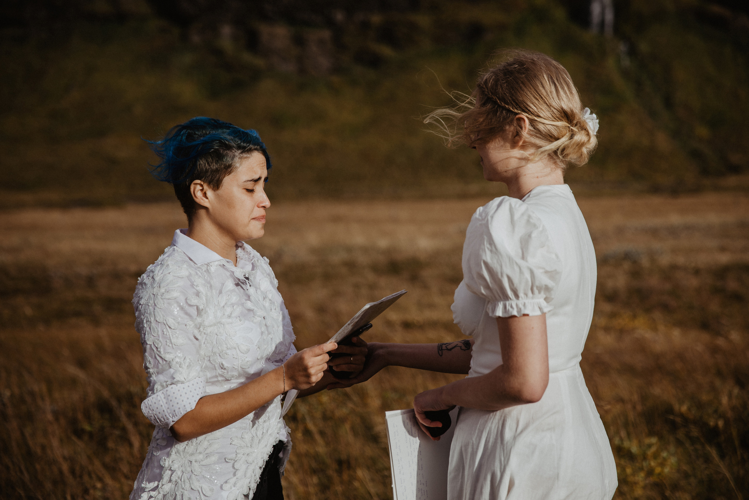LGBT elopement in Iceland. Iceland elopement photographer & videographer