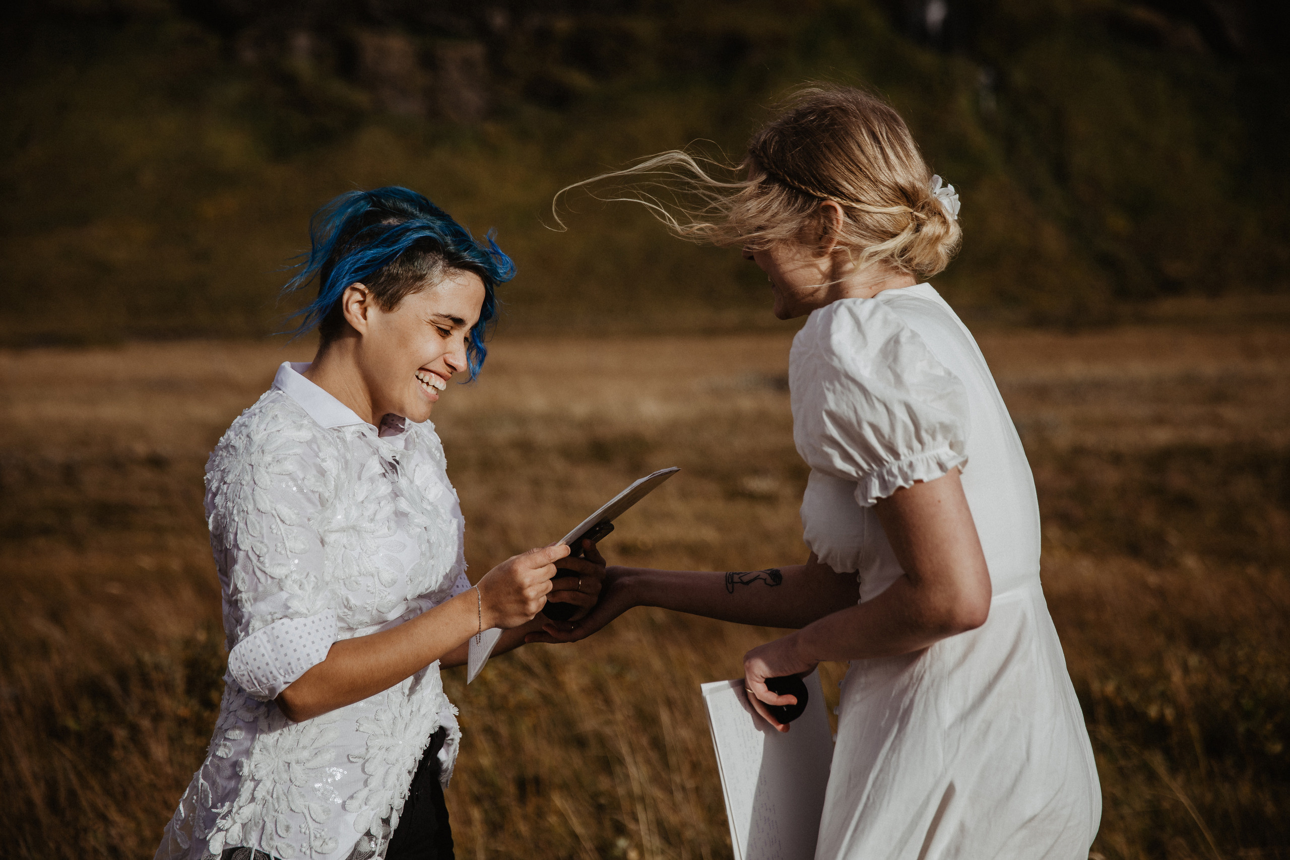 LGBT elopement in Iceland. Iceland elopement photographer & videographer