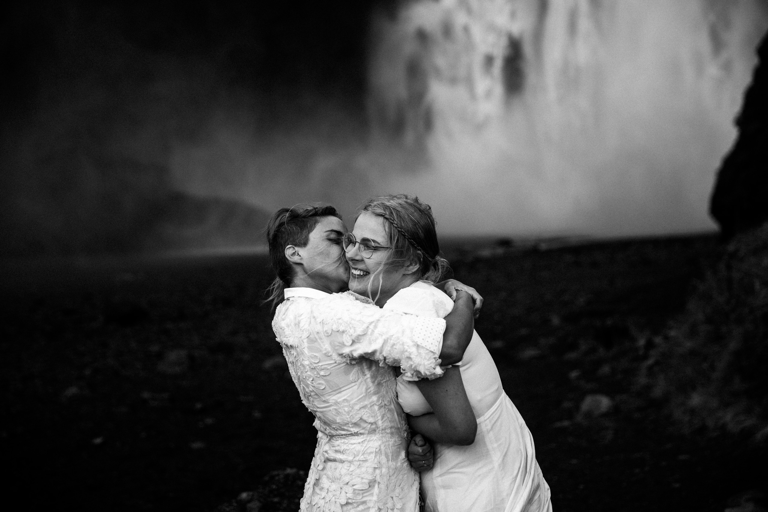 LGBT elopement in Iceland. Iceland elopement photographer & videographer