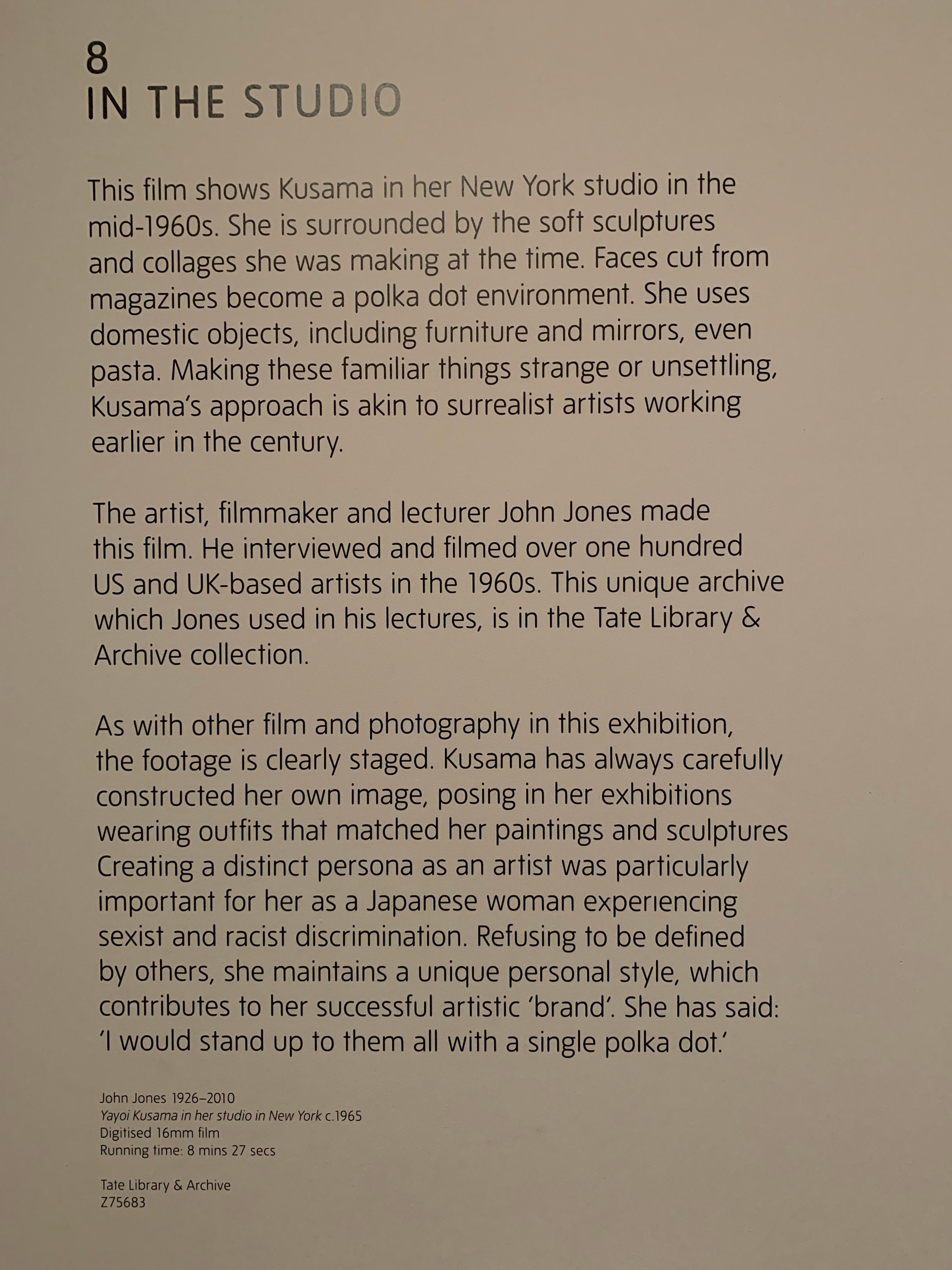 Kusama at Tate Modern. Victoria Dini. Art photography in London / Folkestone, UK