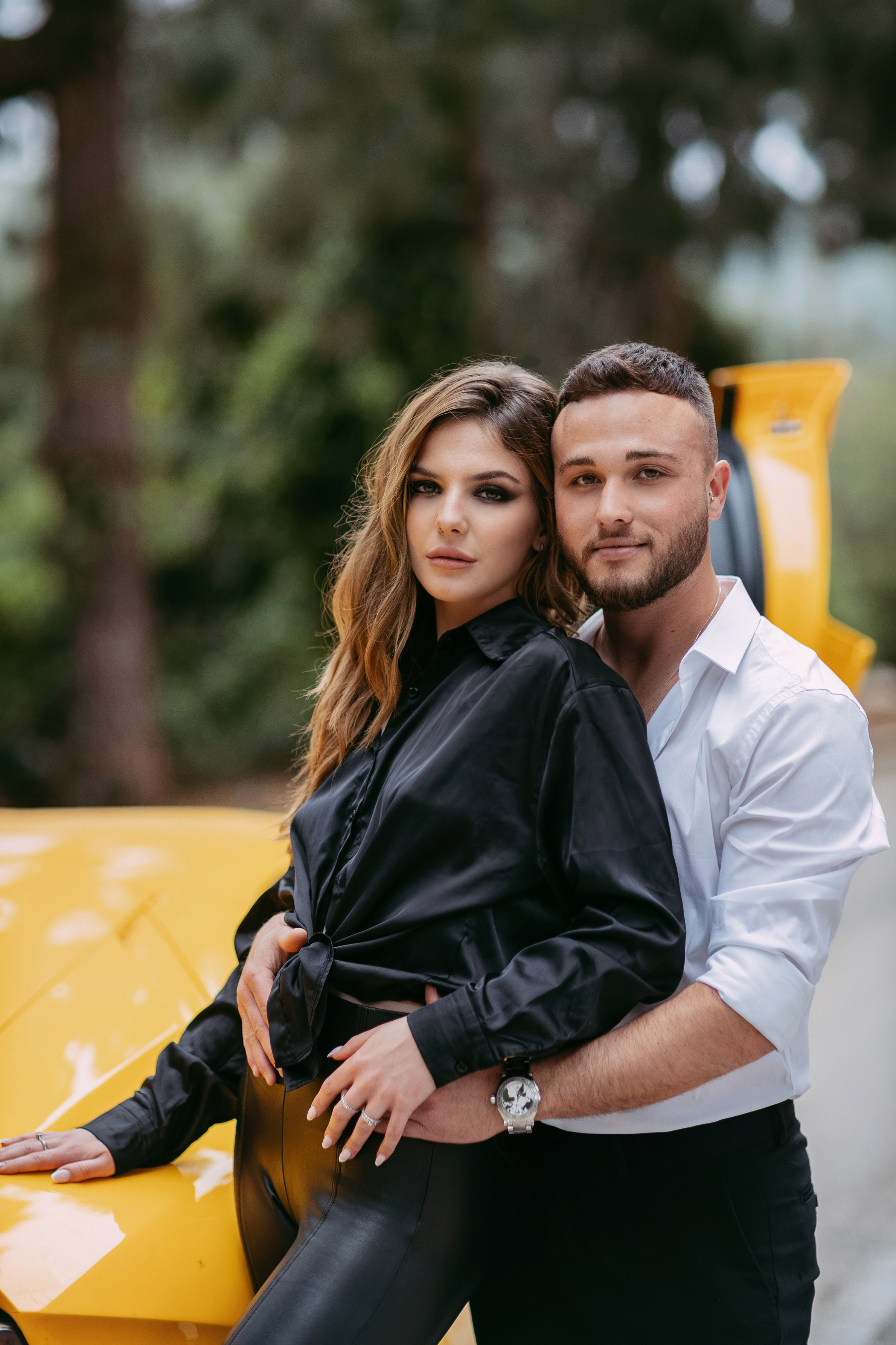 Shooting for Arina with lamborghini car, Yarka. Home