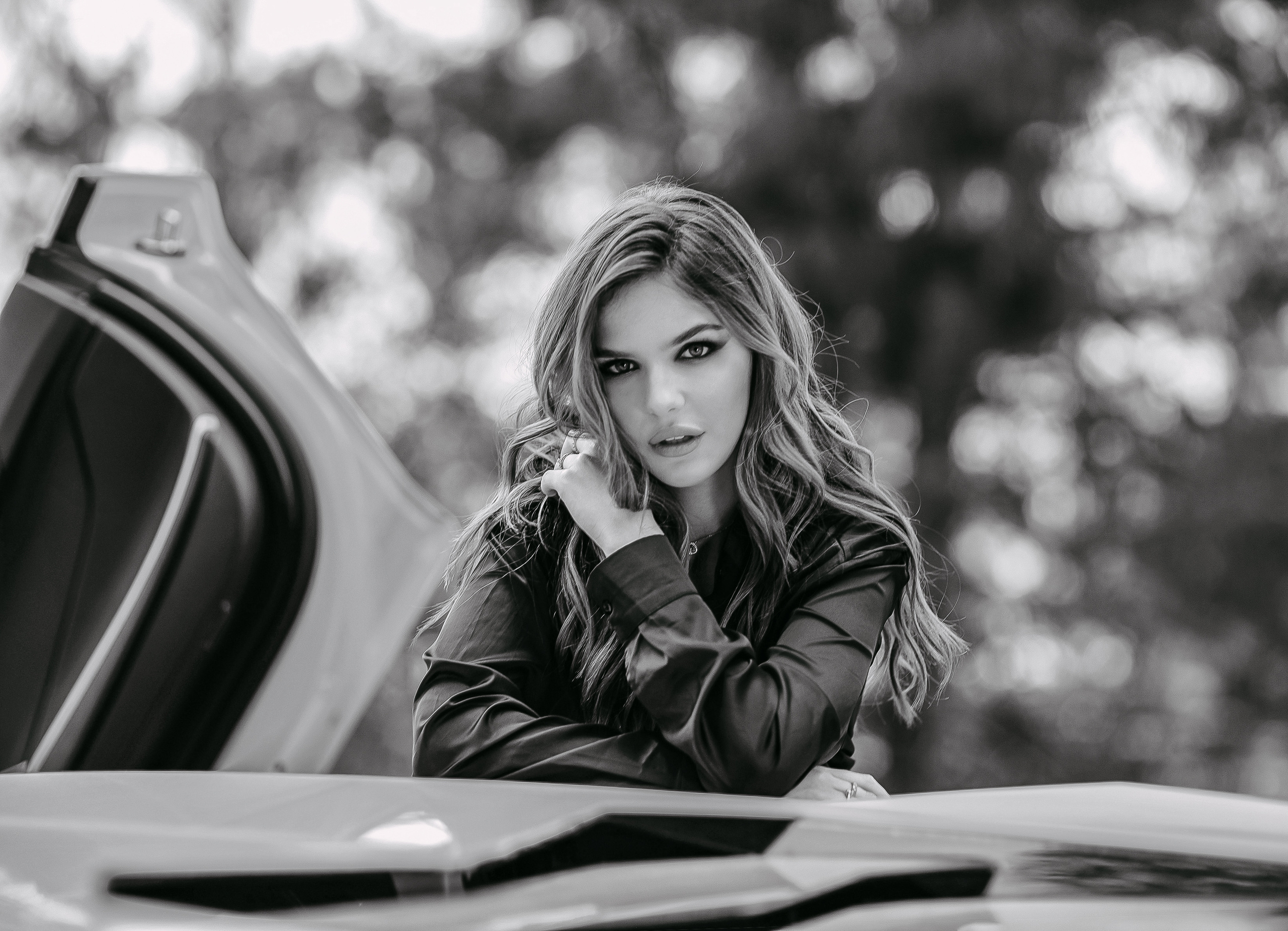 Shooting for Arina with lamborghini car, Yarka. Home