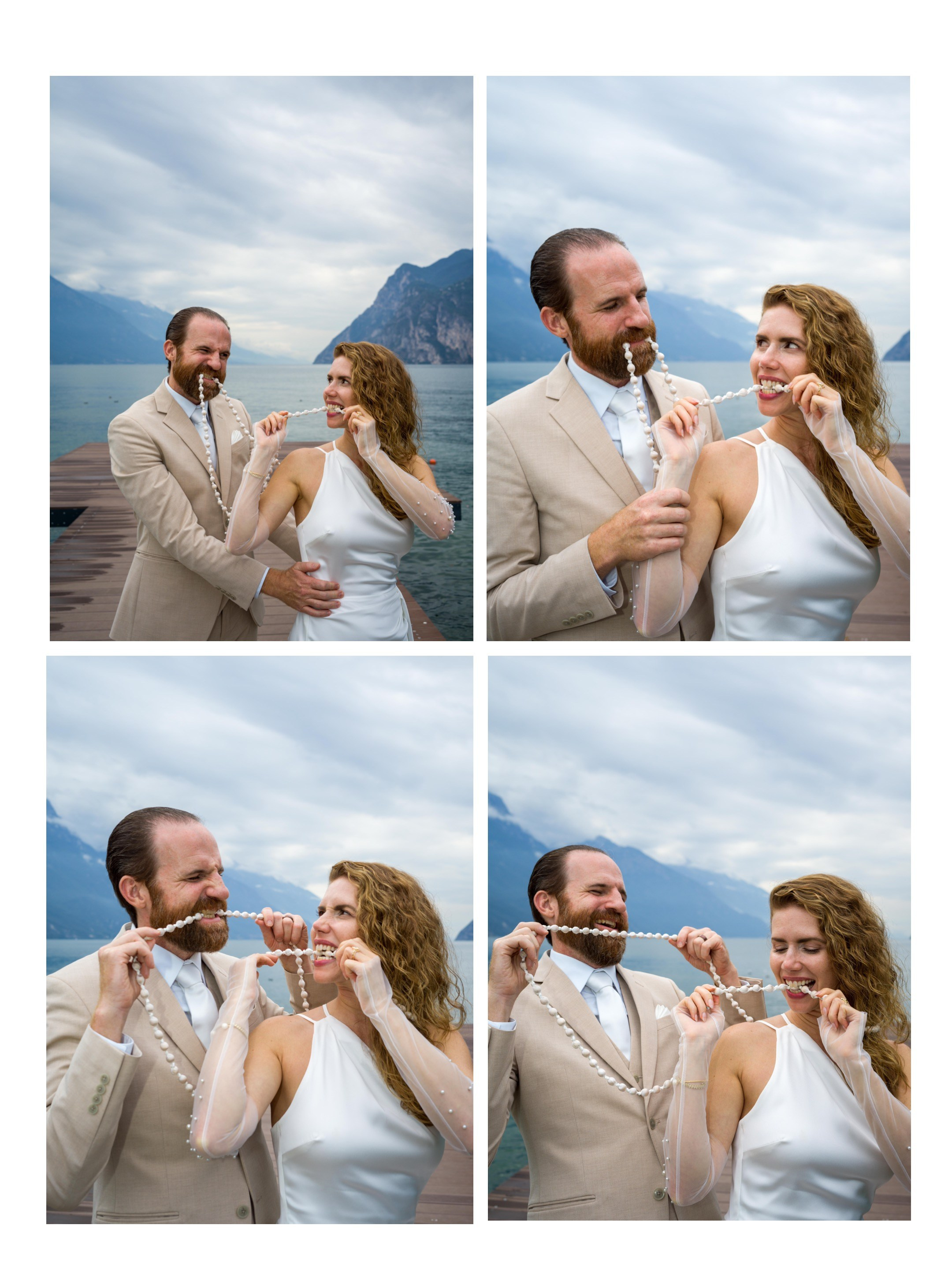Wedding elopement on Lake Garda waterfront