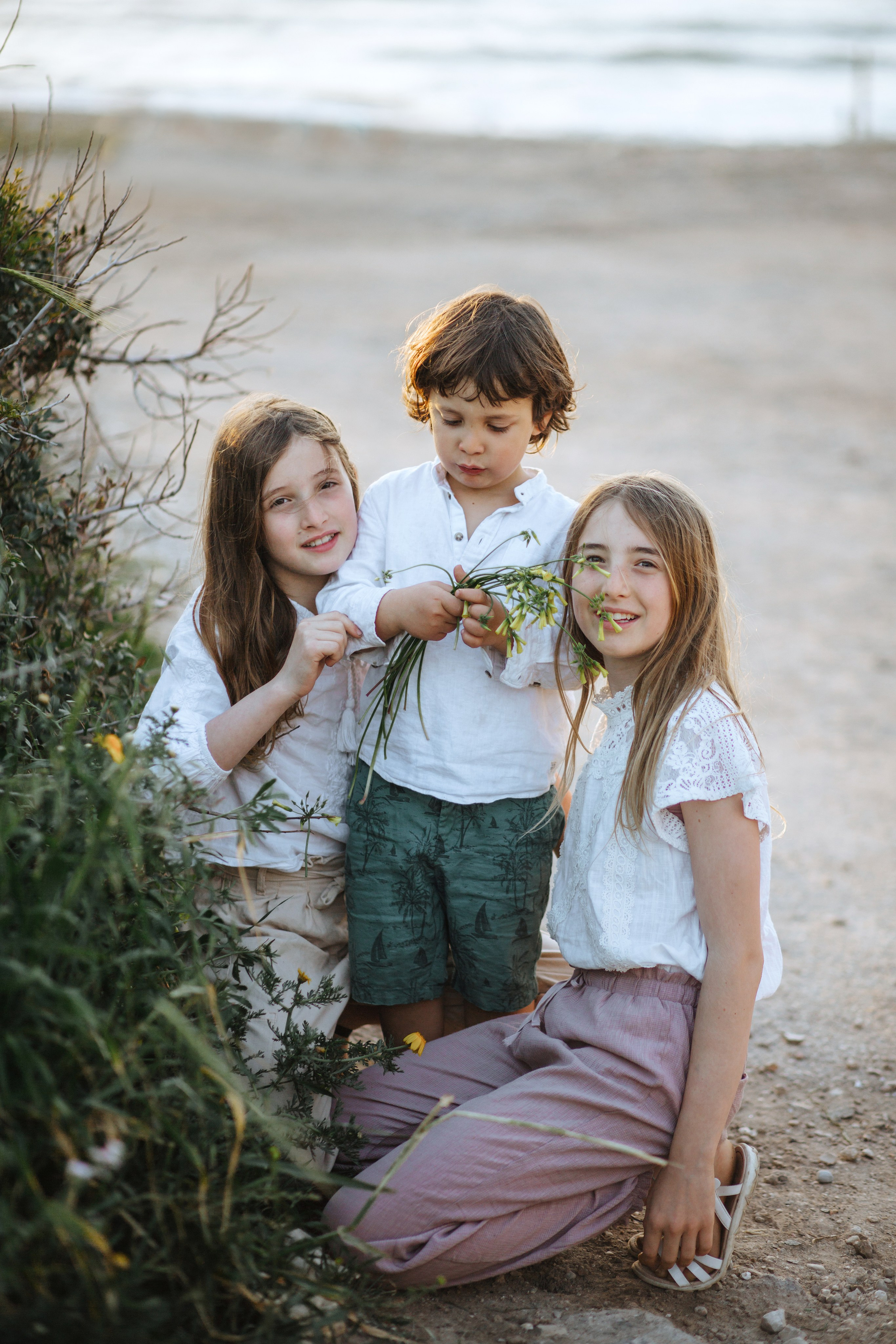 Family walk at Tel Shikmona. Family photographer in Israel