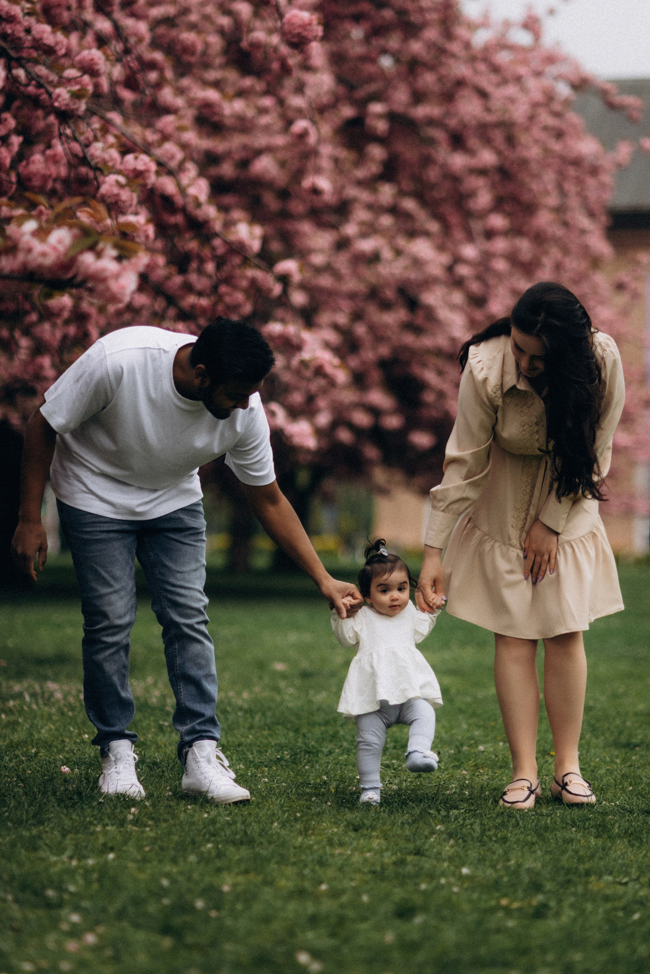 Family history in Sakura. Семейный фотограф Лейпциг, Германия