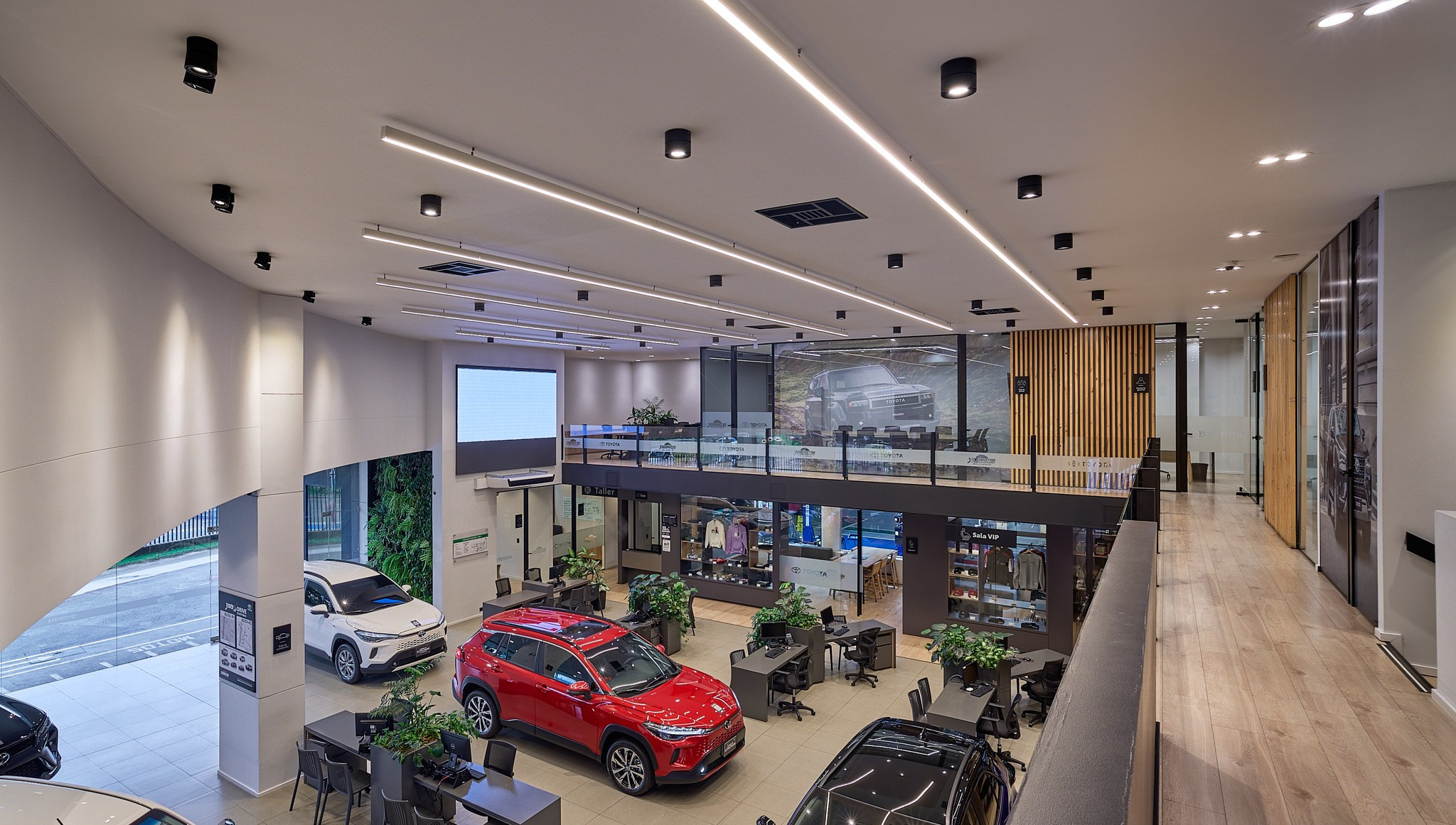 Sesión fotográfica interiorismo Concesionario Toyota Yokomotor