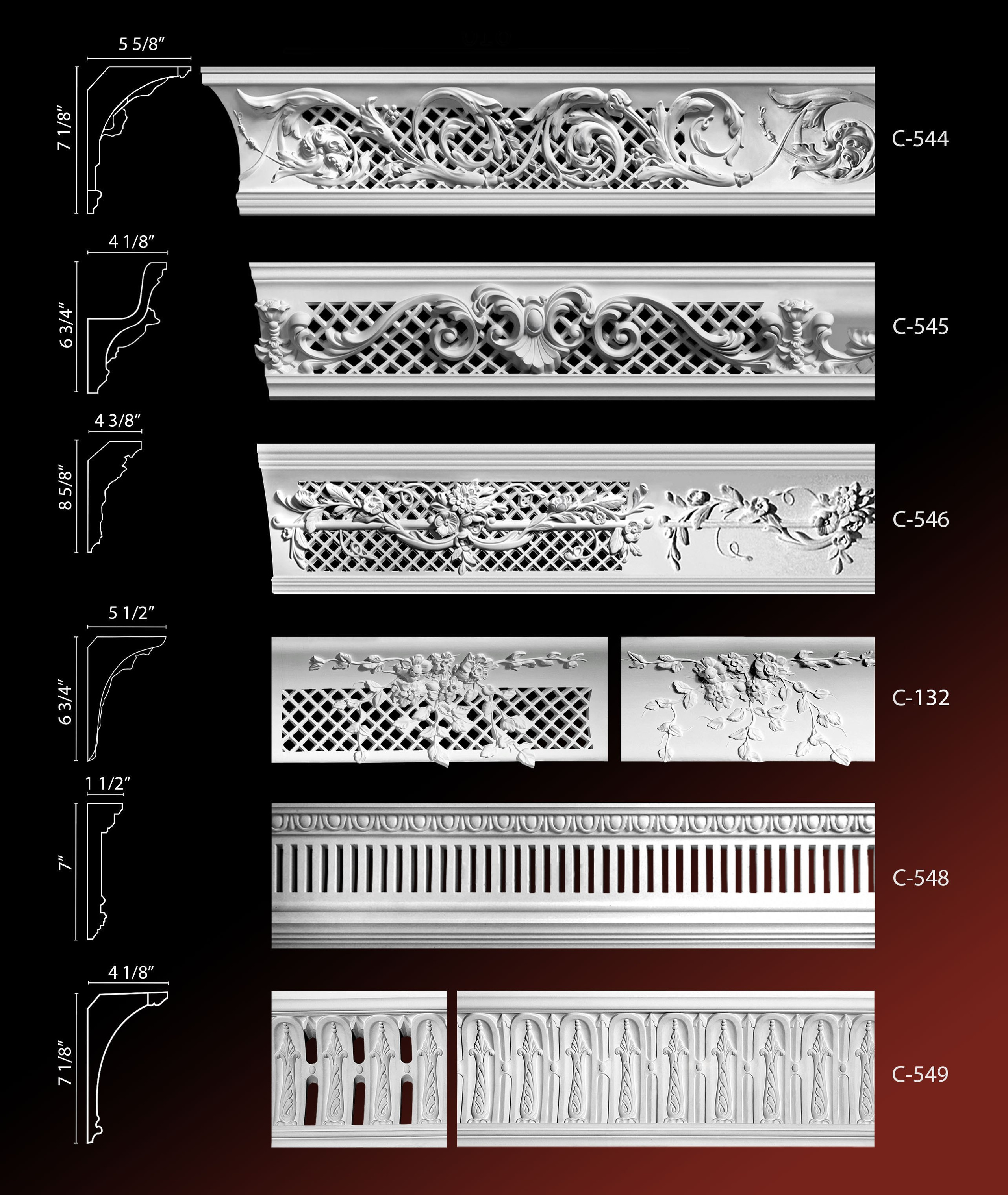 Crown Molding. Plaster molding