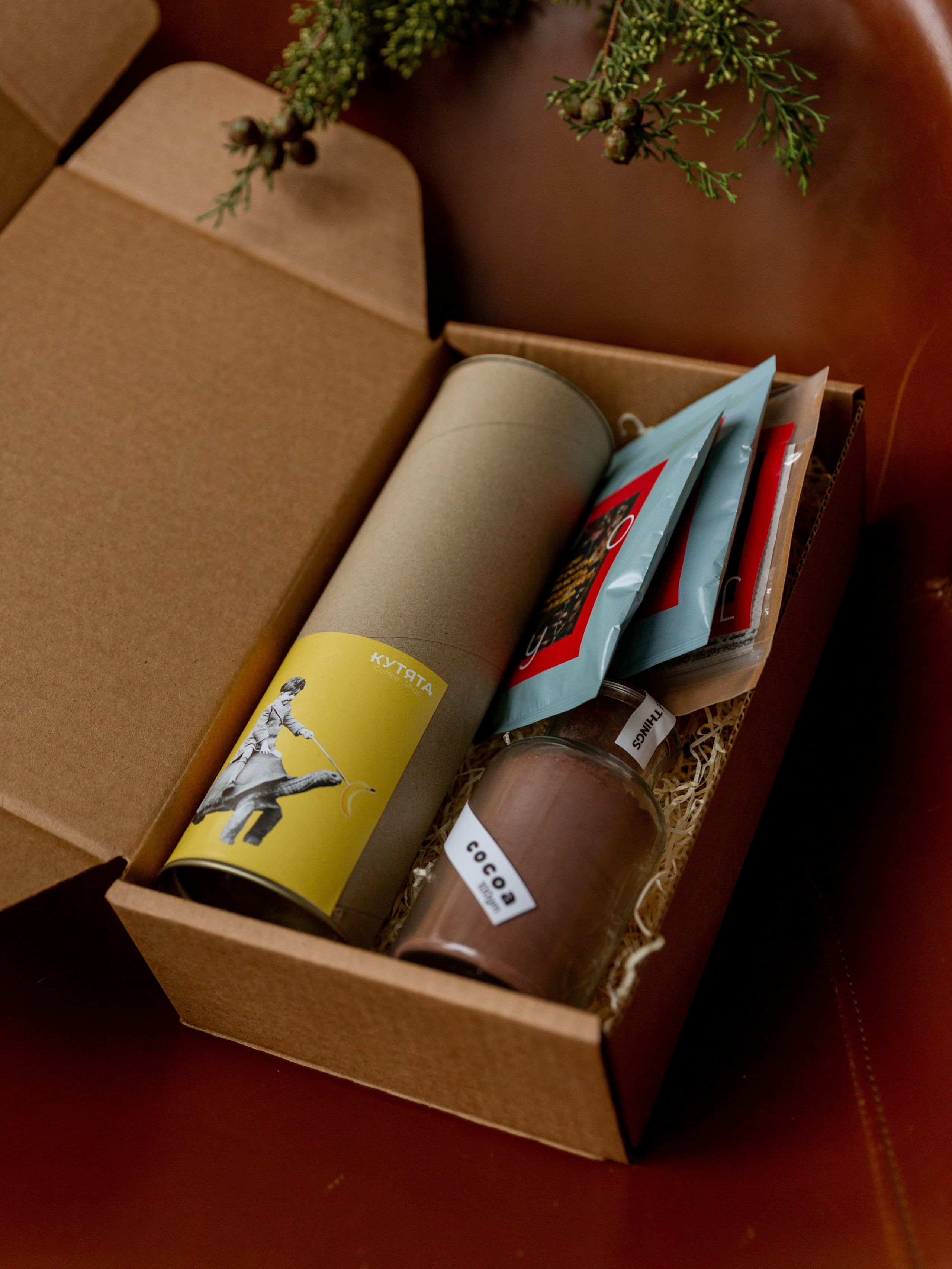 Kootyata coffee shop. Christmas menu. Photographer Vladmir Gladkov