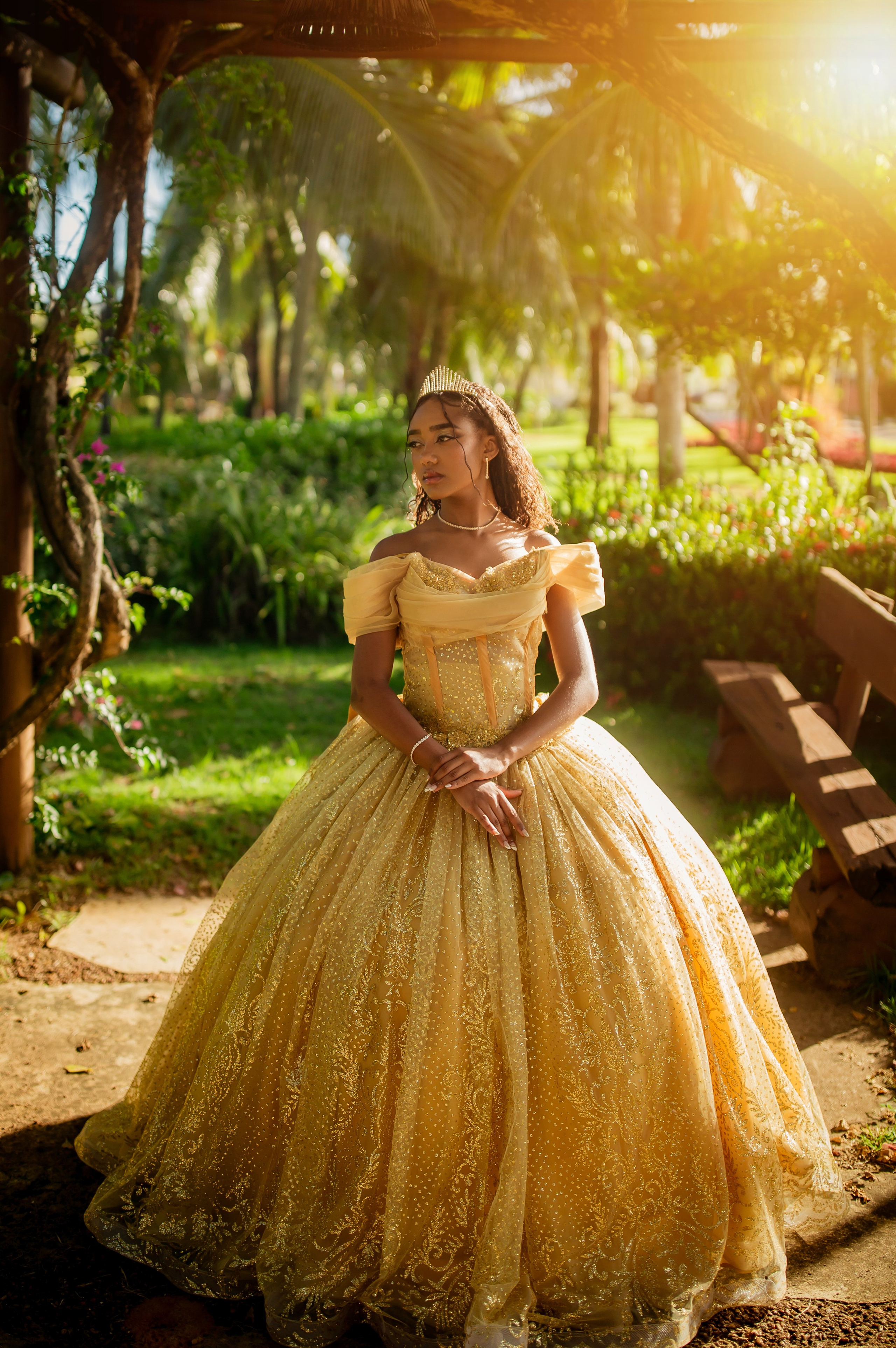 Ensaio XV anos — Yasmin (tema princesa tiana). Flavio Nunes Fotografia (Fotografo especializado em Fotografia de 15 Anos e Ensaios)