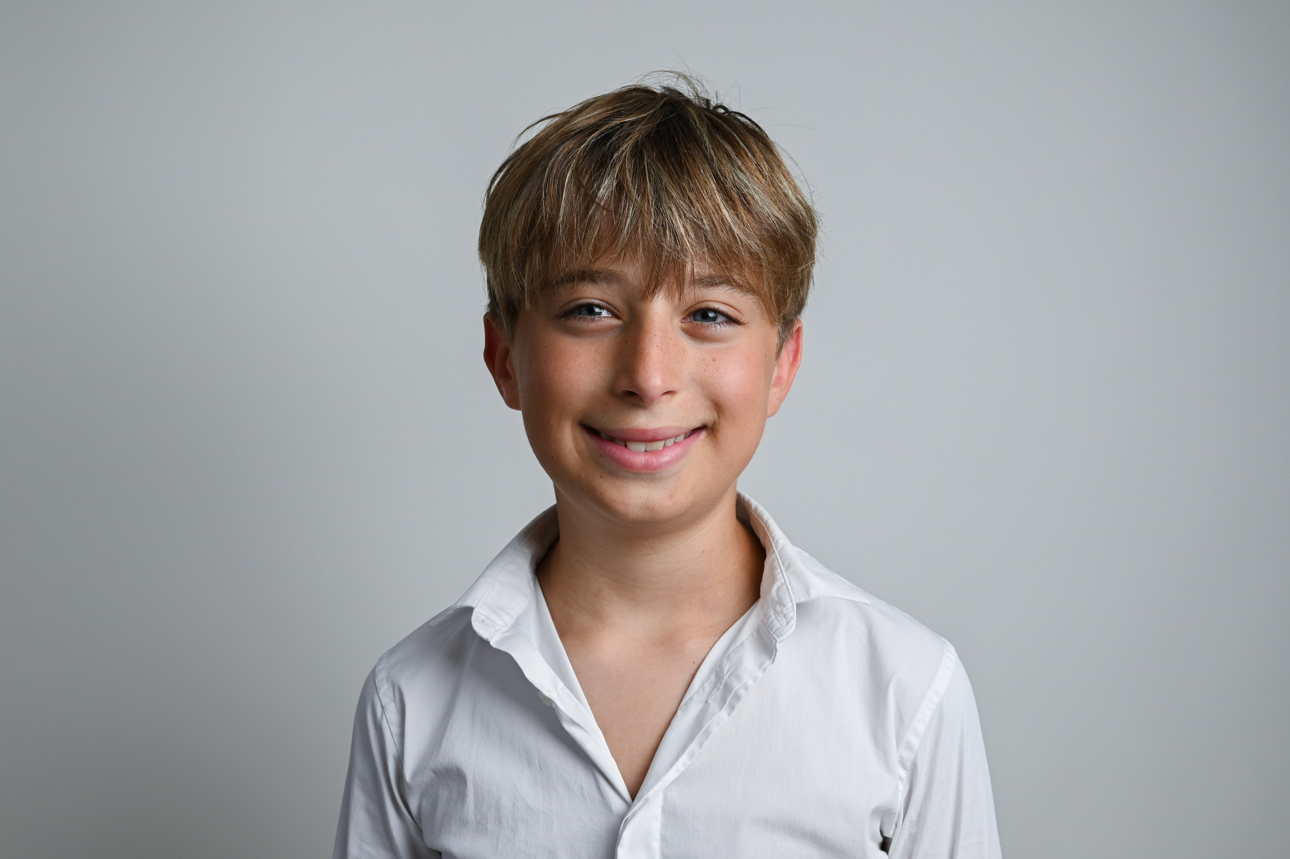 Photo Shooting in studio mother with son