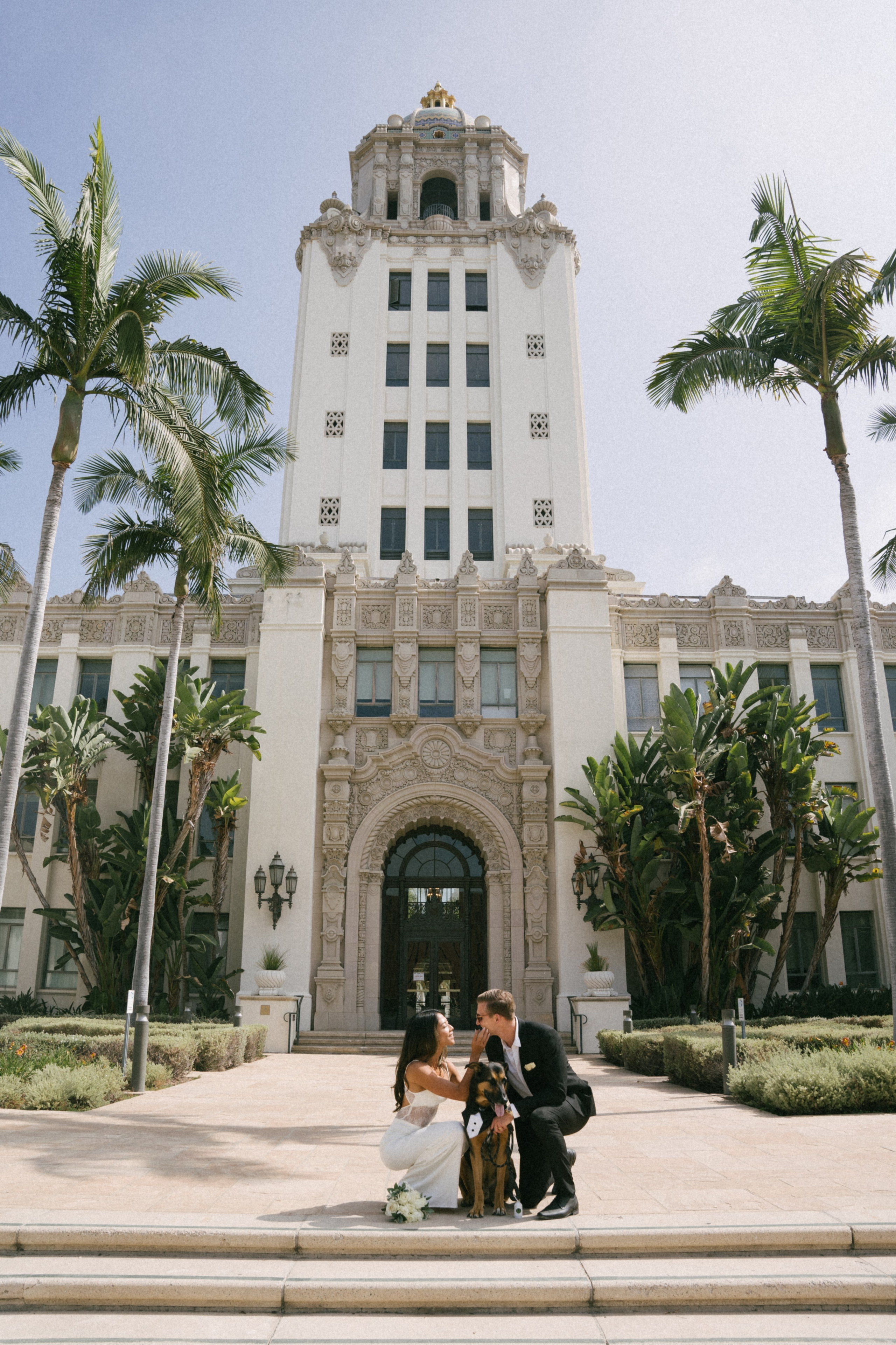 Jamie & Gareth. Beverly Hill Courthouse Wedding. Santa Monica based photographer Kristina Vasilenko