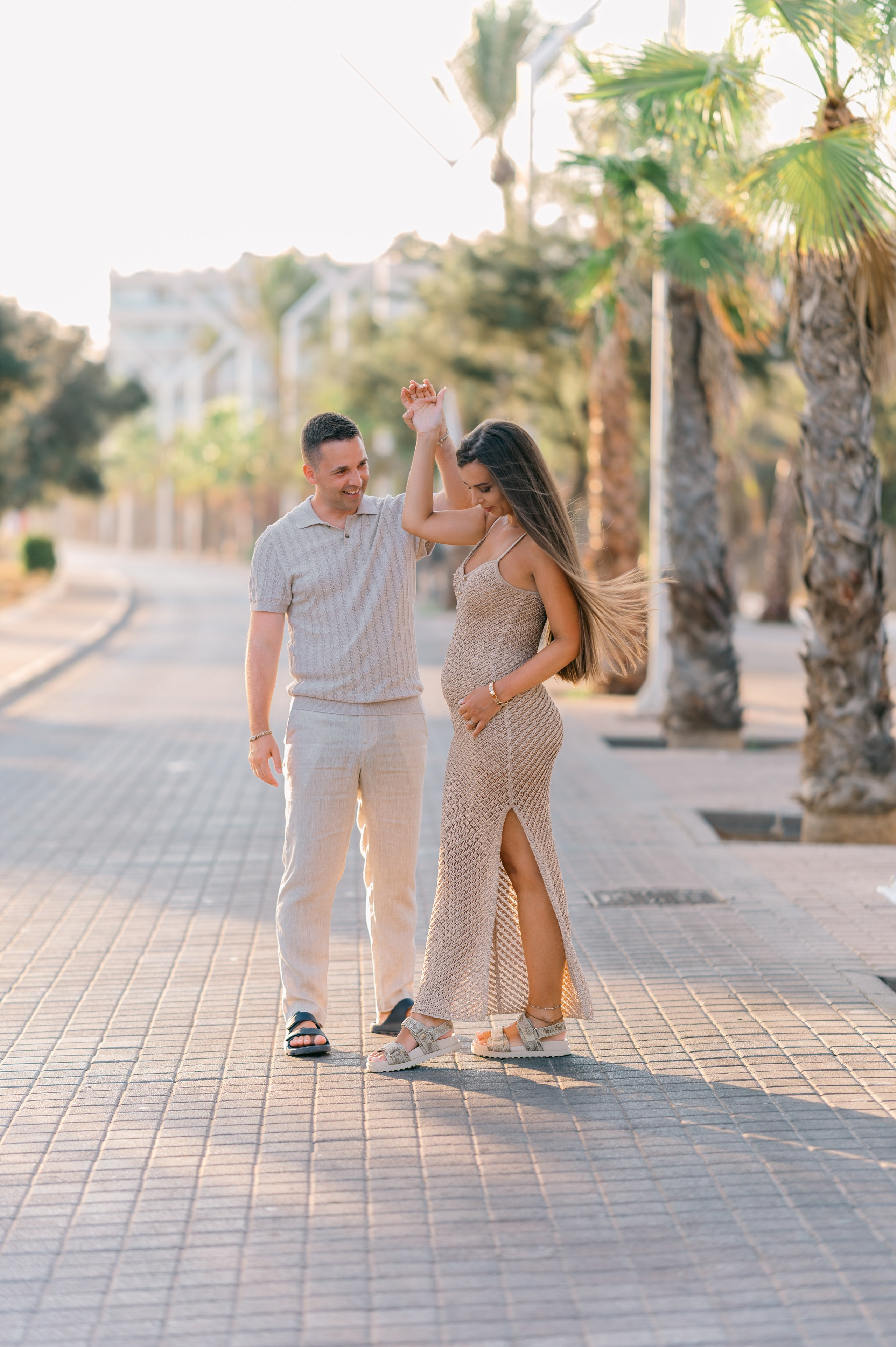 Mallorca pregnancy announcement photoshoot. Фотограф Пальма де Майорка