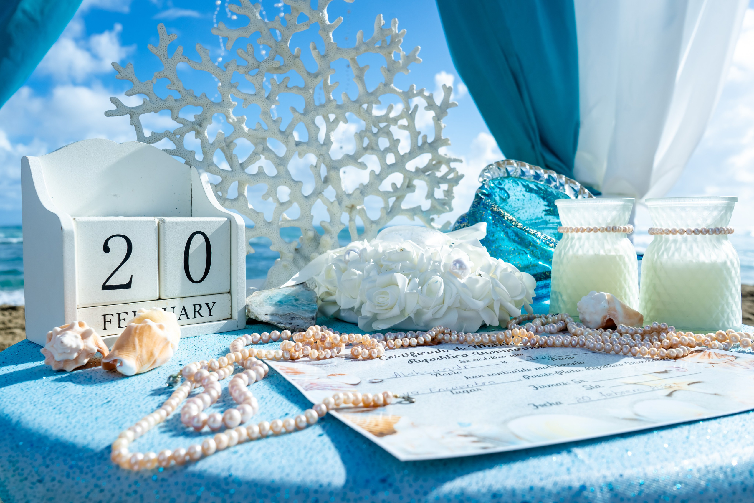 Symbolic Beach Weddings in Puerto Plata. Photographer in Puerto Plata and Santo Domingo, Dominican Republic